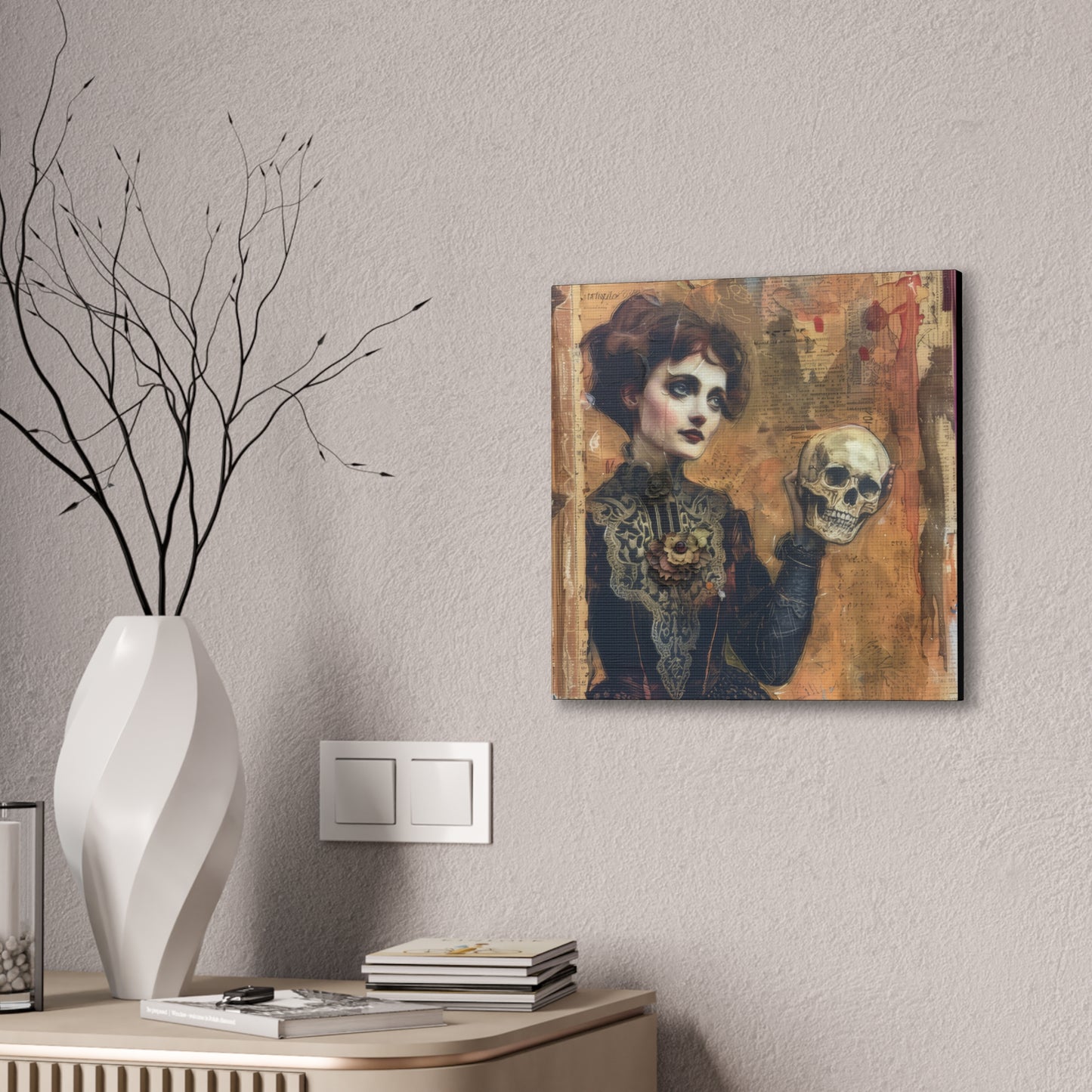 Her Skull - Canvas Stretched, 0.75"