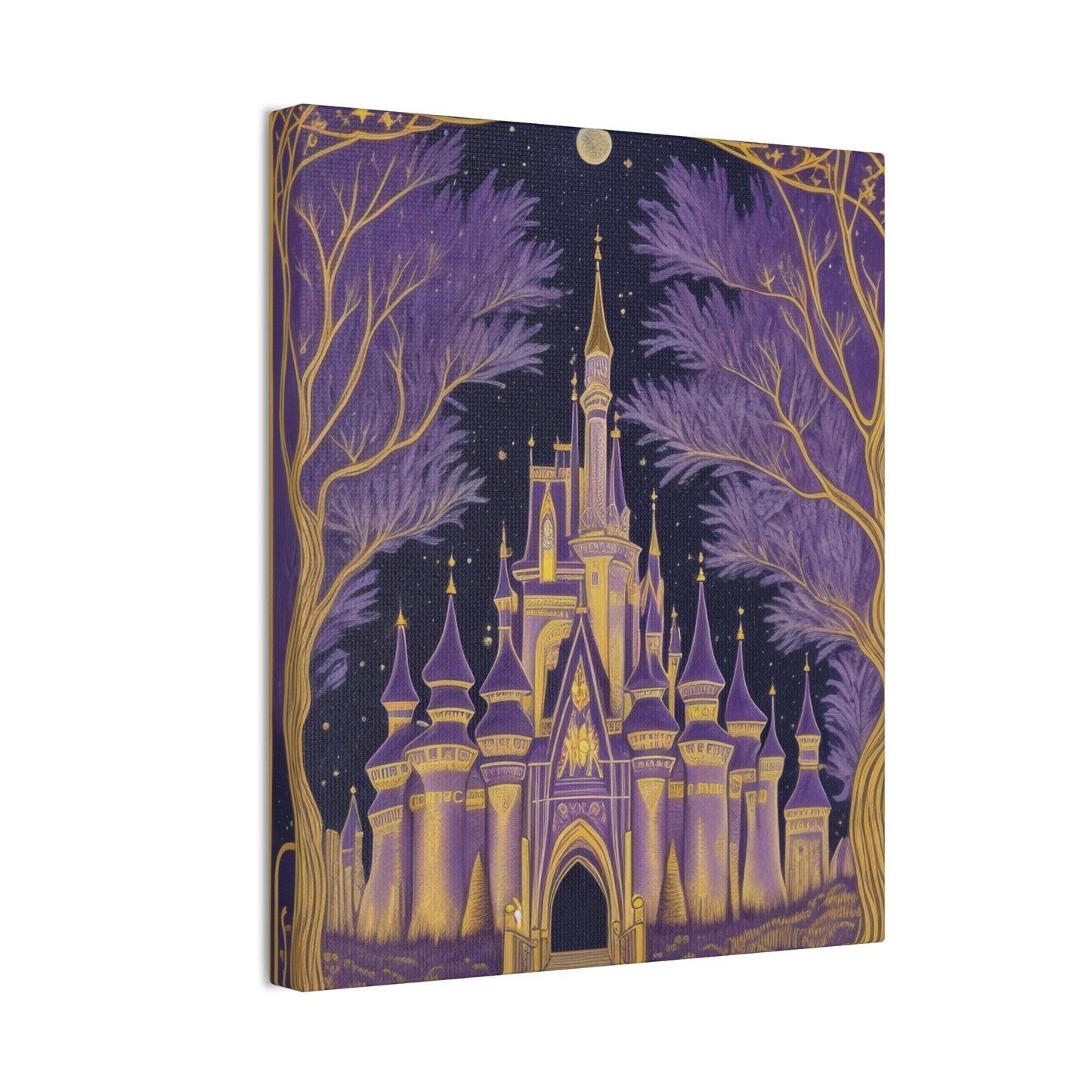 Purple Castle - Canvas Stretched, 0.75"