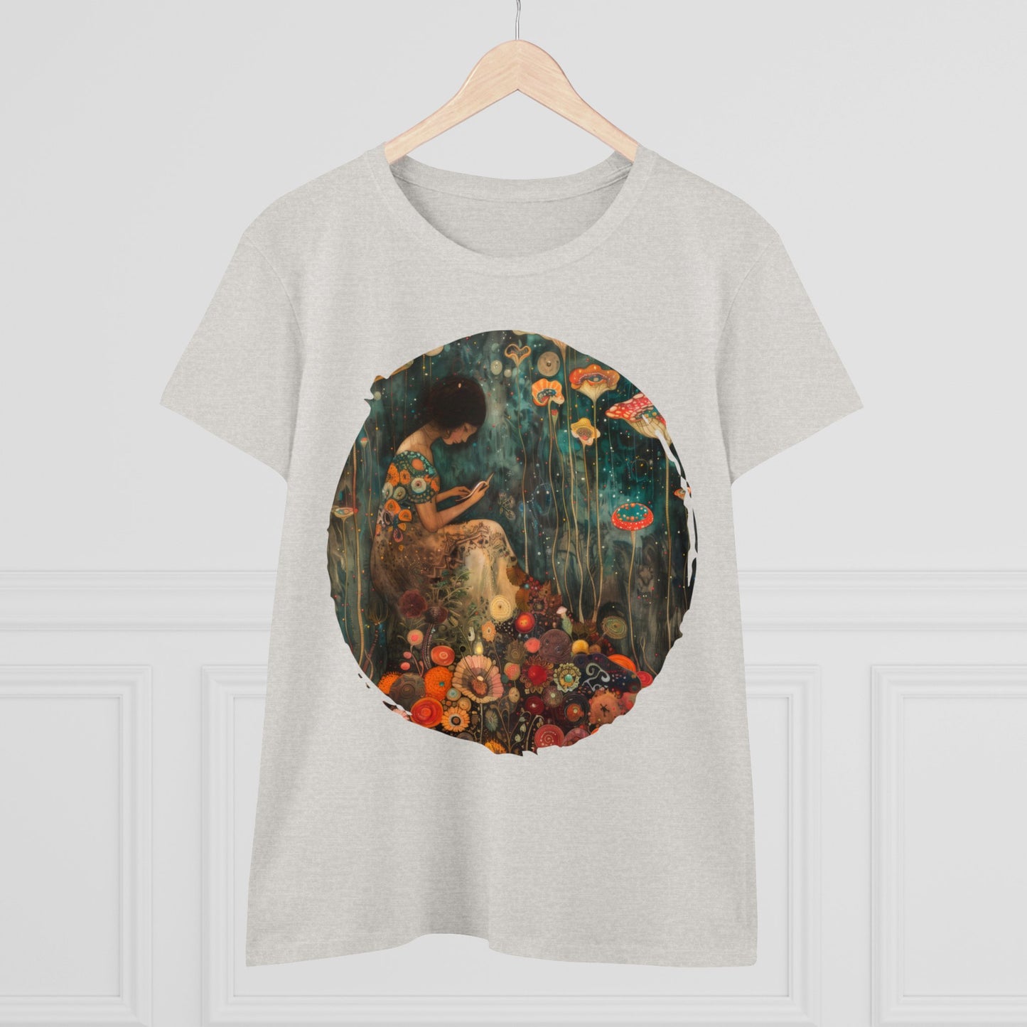 Mushroom Girl - Women's Midweight Cotton Tee