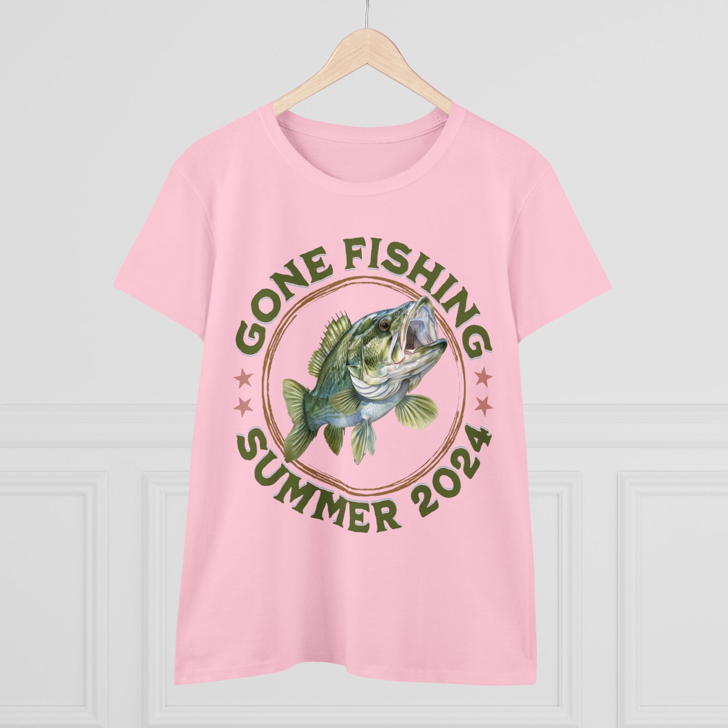 Gone Fishing - Women's Midweight Cotton Tee