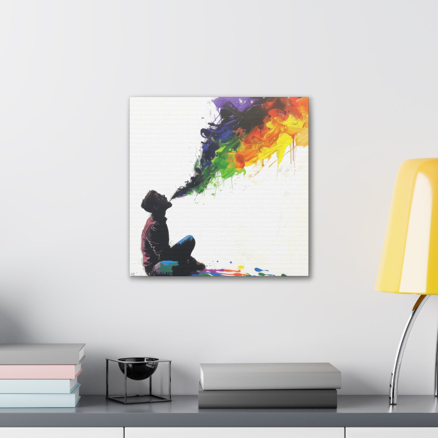 Rainbow Breath - Canvas Stretched, 0.75"