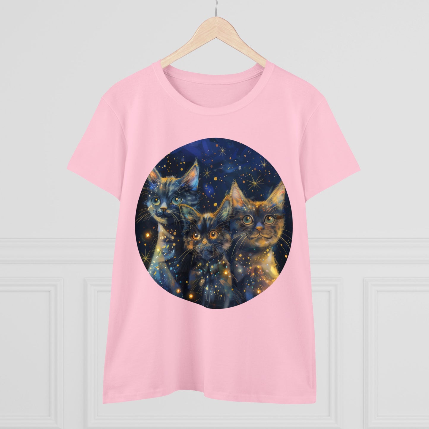 Sparkle Kitty - Women's Midweight Cotton Tee