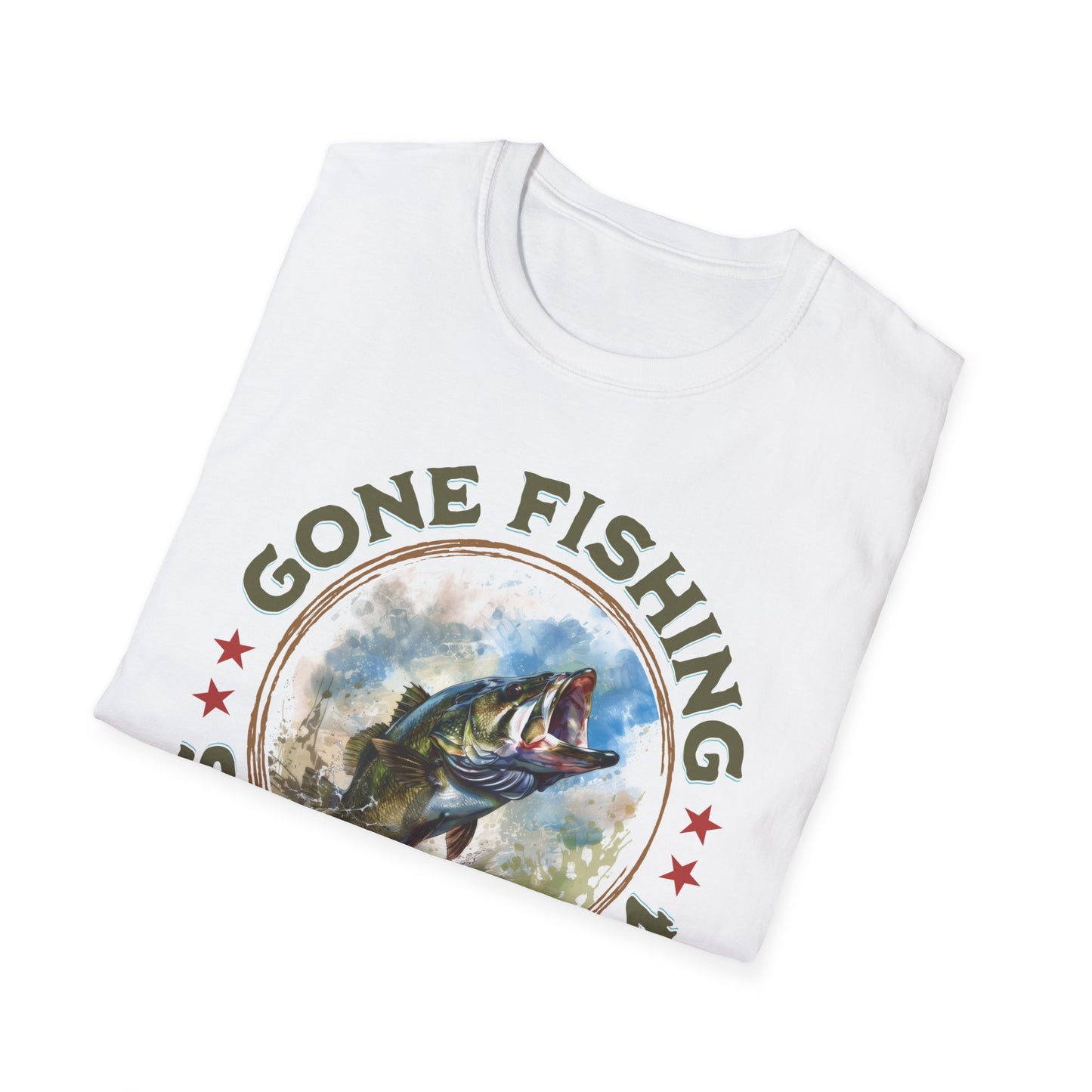 Gone Fishing - Unisex Softstyle T-Shirt