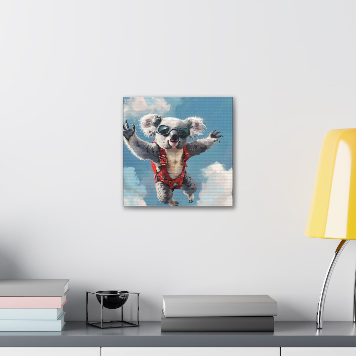 Koala Freefall - Canvas Stretched, 0.75"