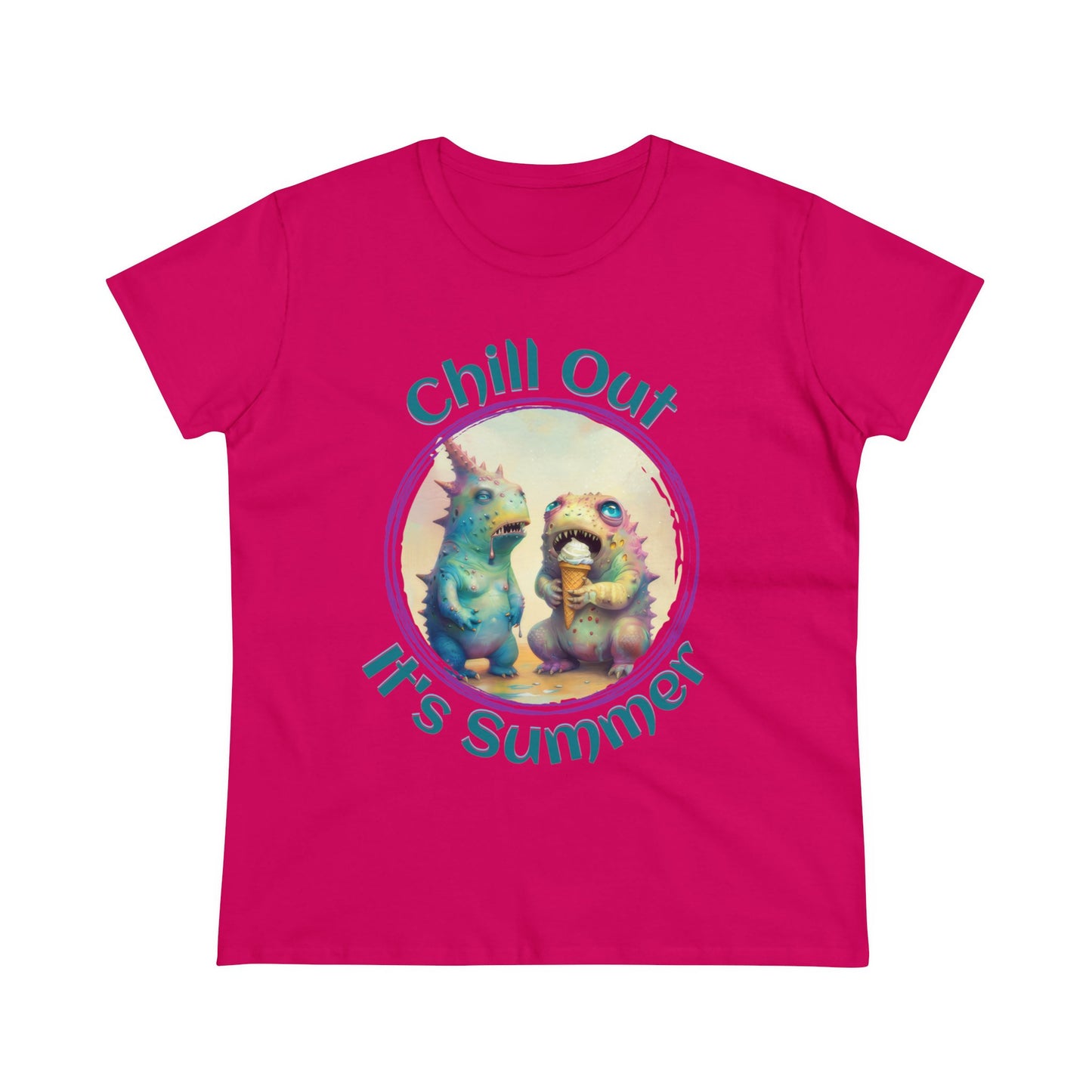 Chill Out, It's Summer - Women's Midweight Cotton Tee