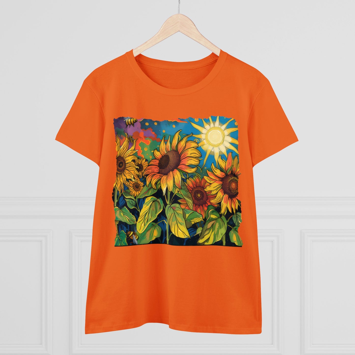 Sunflowers - Women's Midweight Cotton Tee