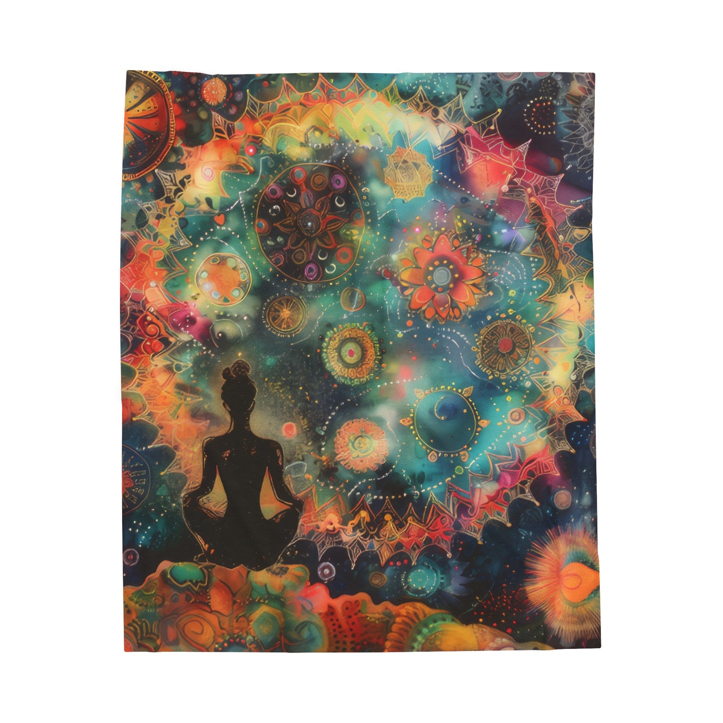 Meditation - Velveteen Plush Blanket