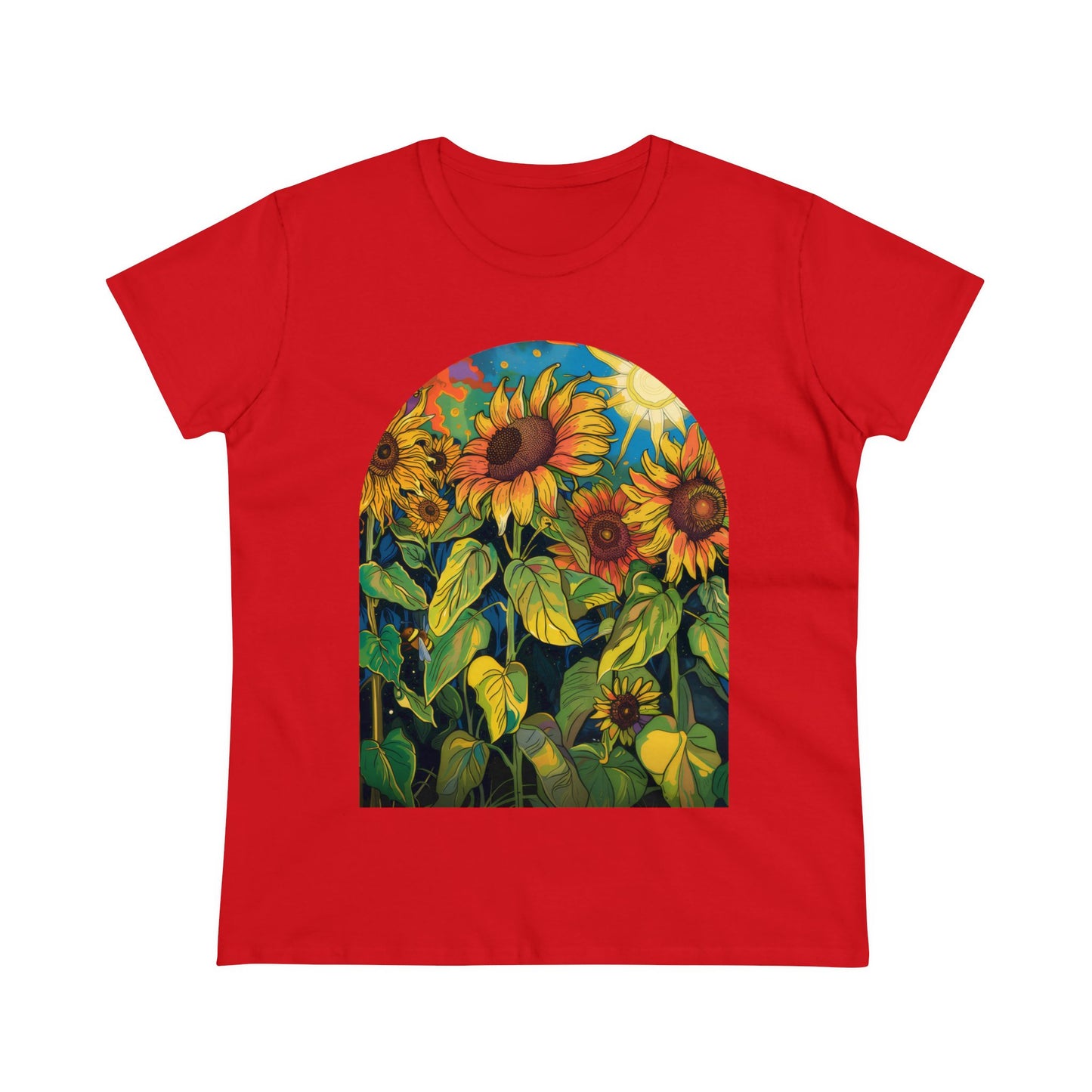 Sunflowers - Women's Midweight Cotton Tee