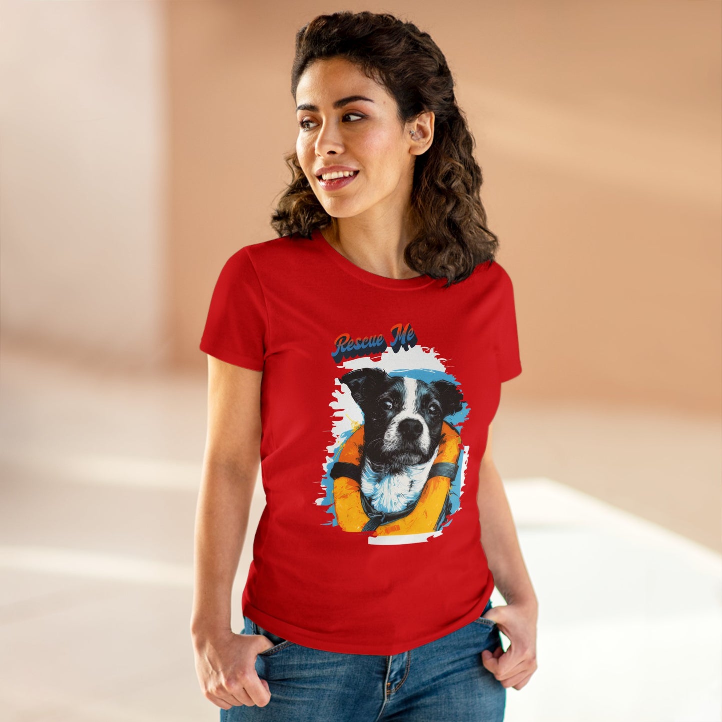 Rescue Dog - Women's Midweight Cotton Tee