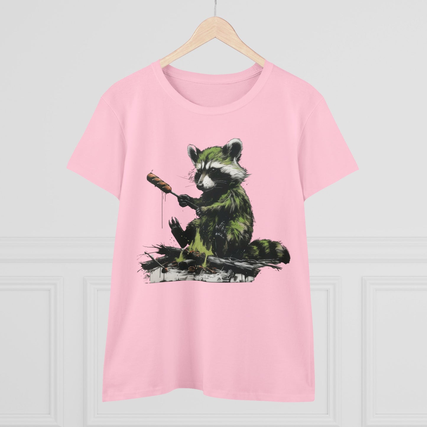 Raccoon Cookout - Women's Midweight Cotton Tee