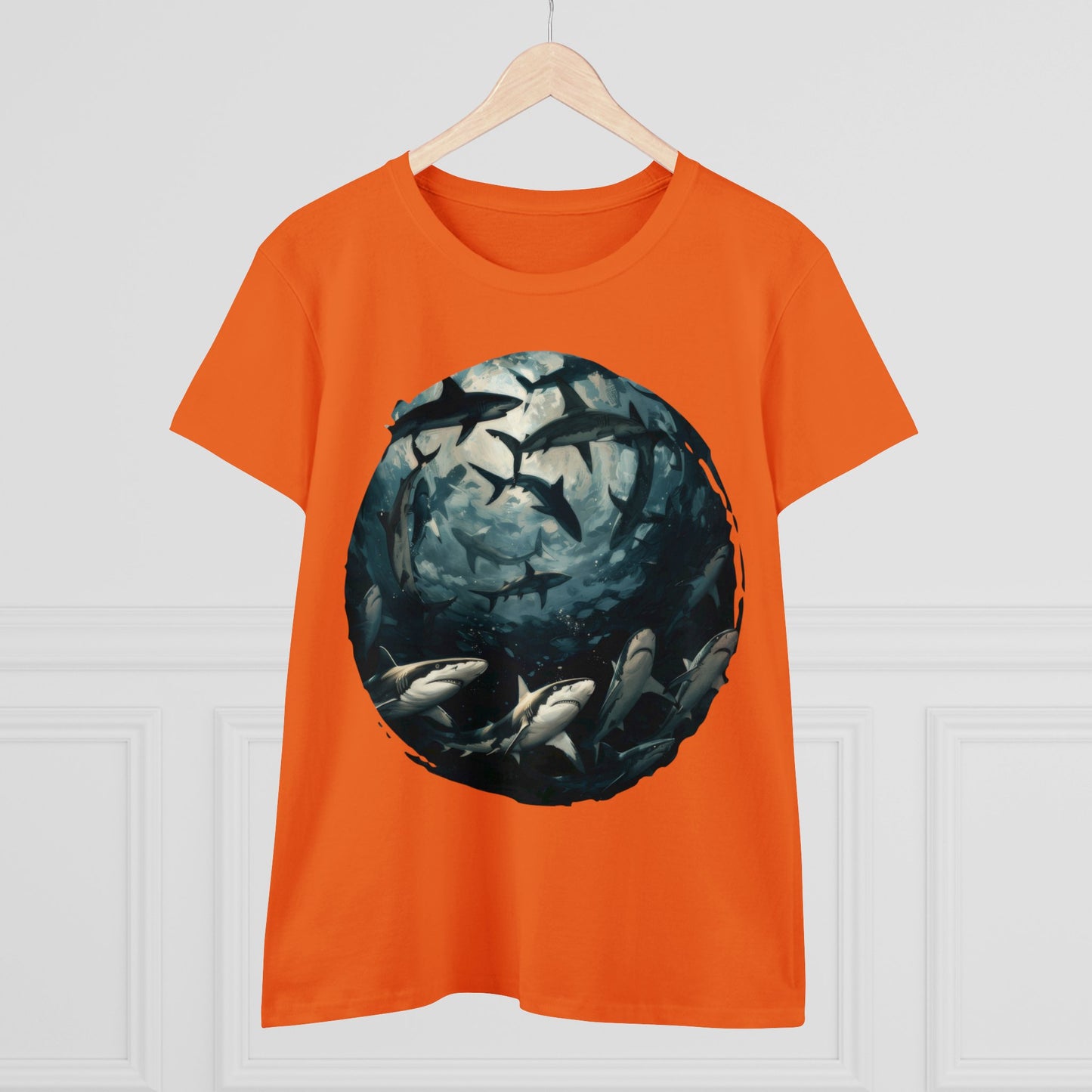 Sharks - Women's Midweight Cotton Tee