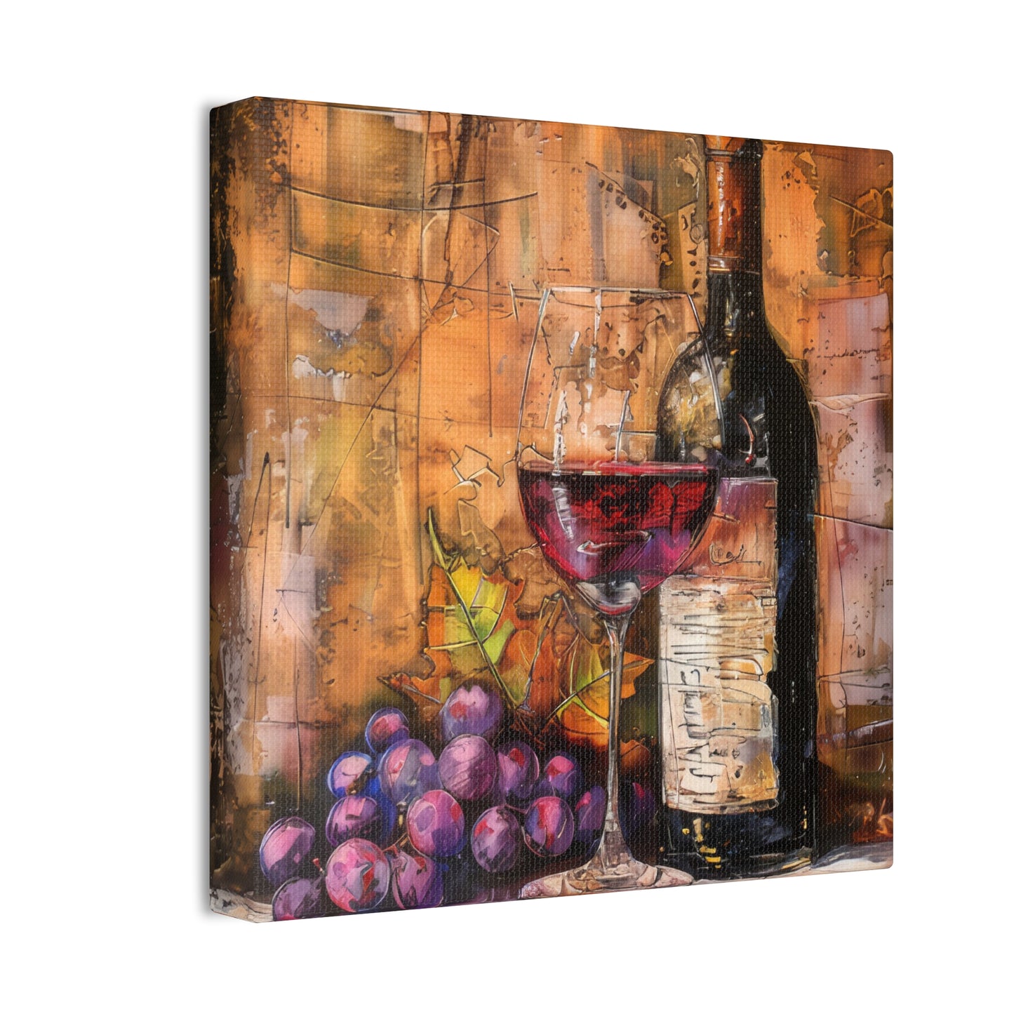 Wine - Canvas Stretched, 0.75"