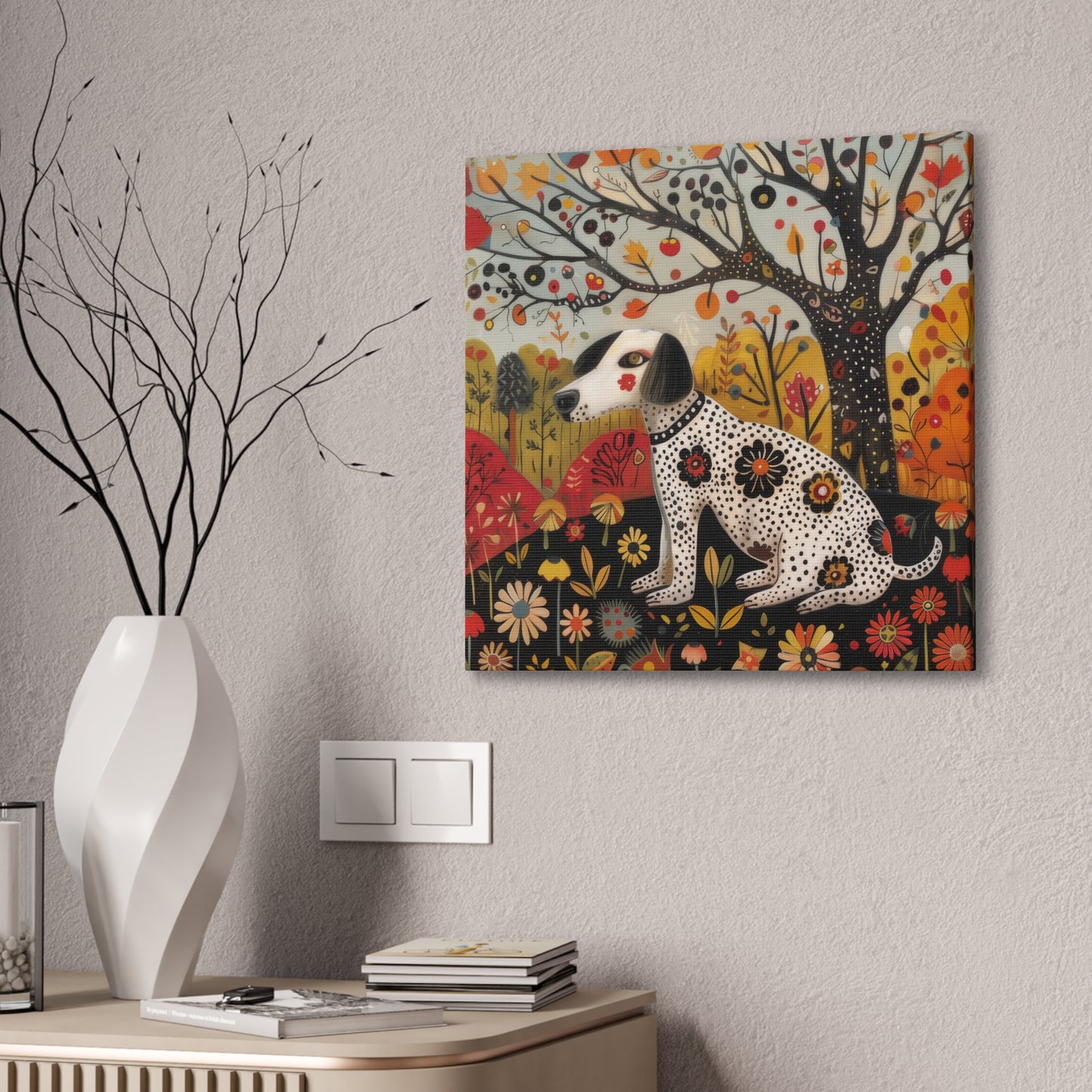 Autumn Dog - Canvas Stretched, 0.75"