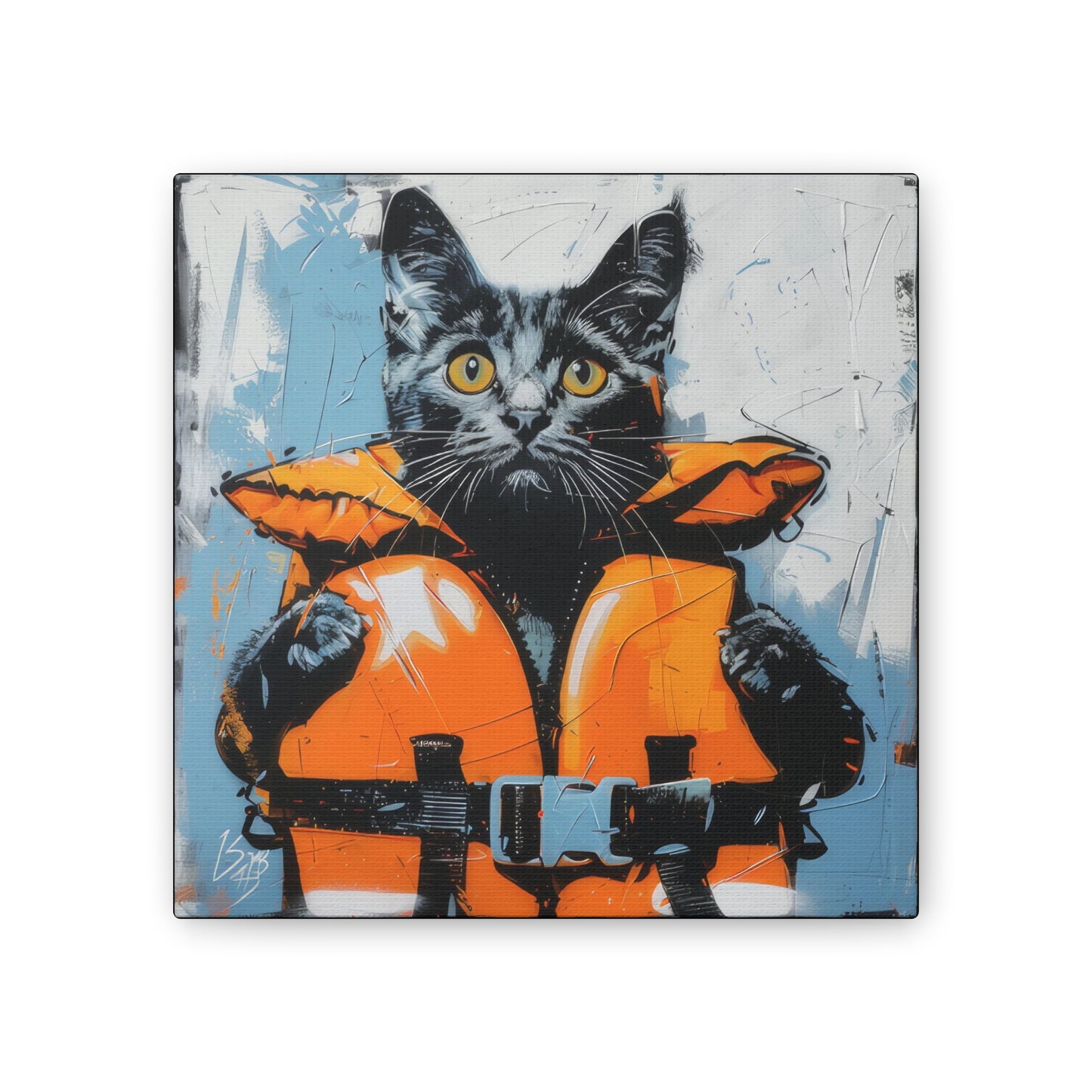 Rescue Cat - Canvas Stretched, 0.75"