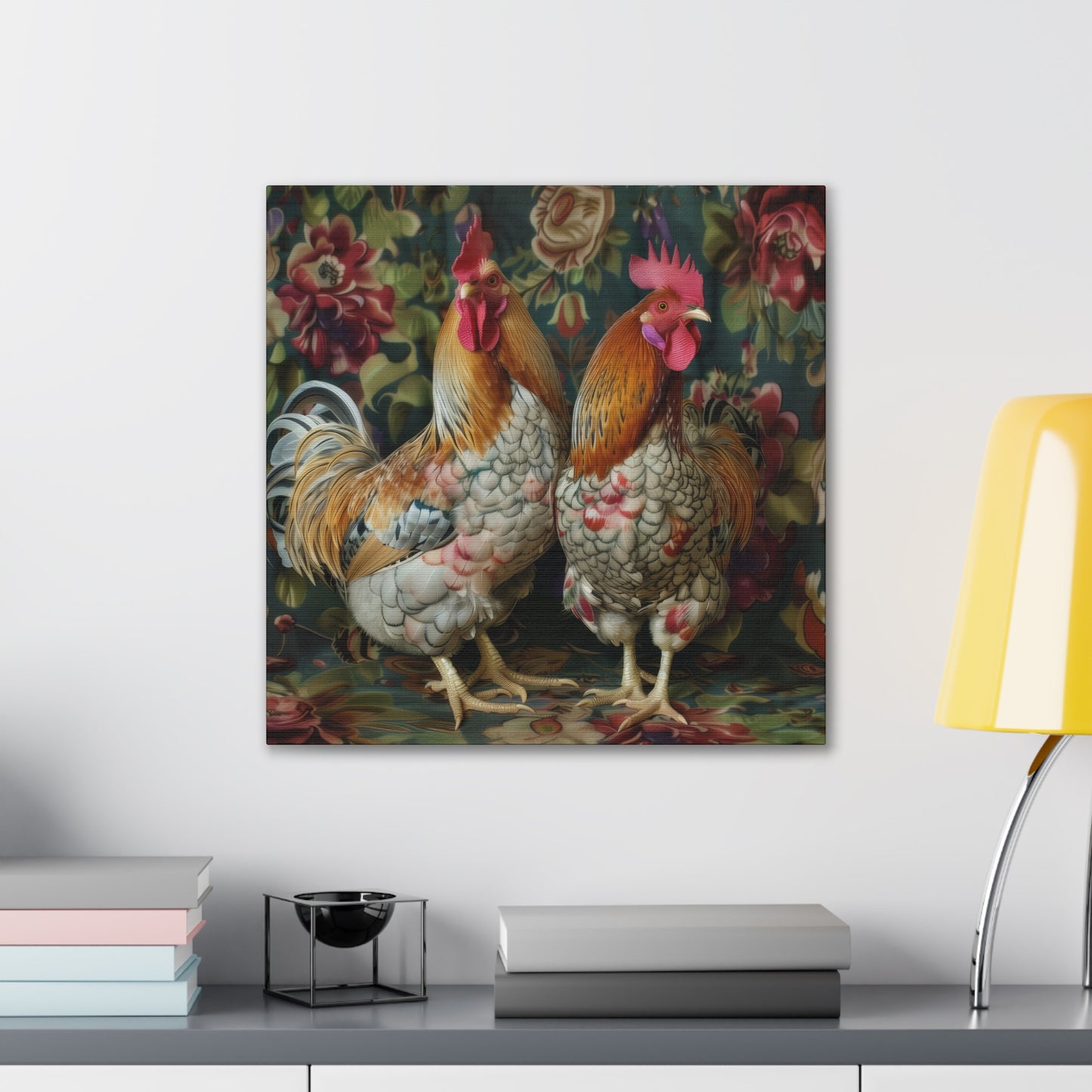 Chickens - Canvas Stretched, 0.75" - Canvas Stretched, 0.75"