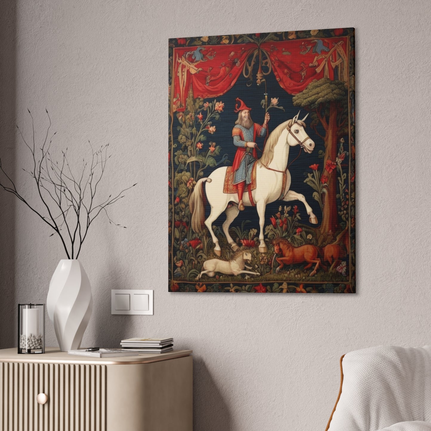 Medieval Tapestry - Canvas Stretched, 0.75"