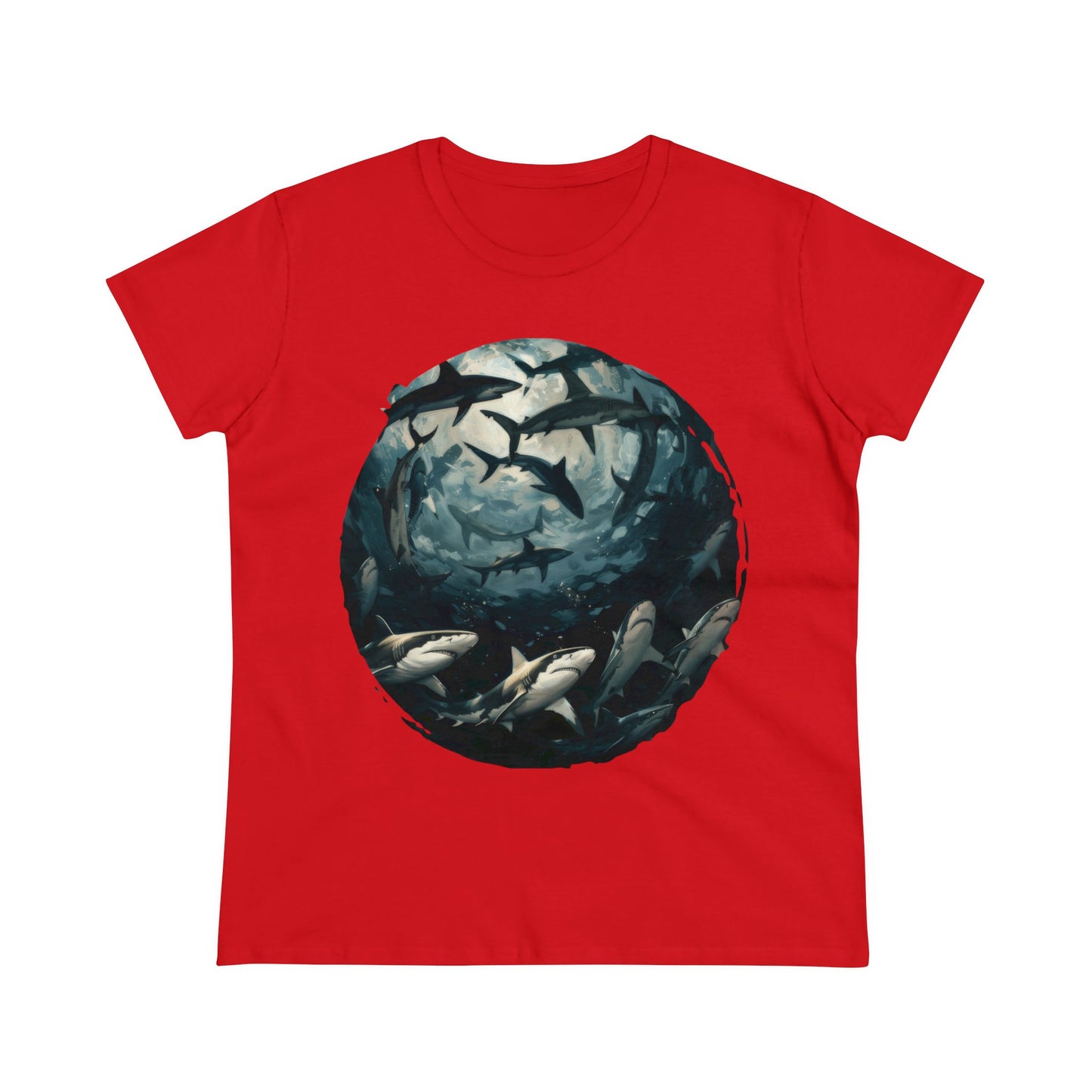 Sharks - Women's Midweight Cotton Tee