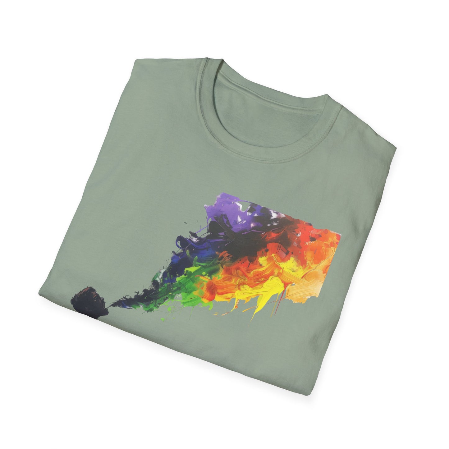 Rainbow Breath - Unisex Softstyle T-Shirt