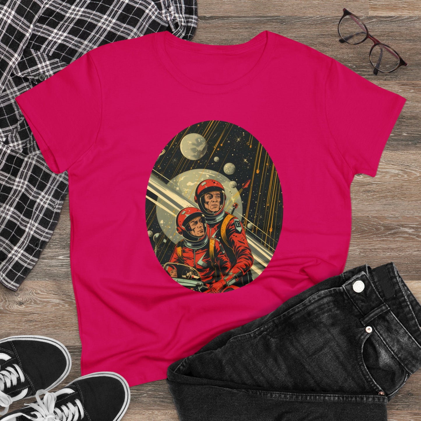 Spacemen - Women's Midweight Cotton Tee