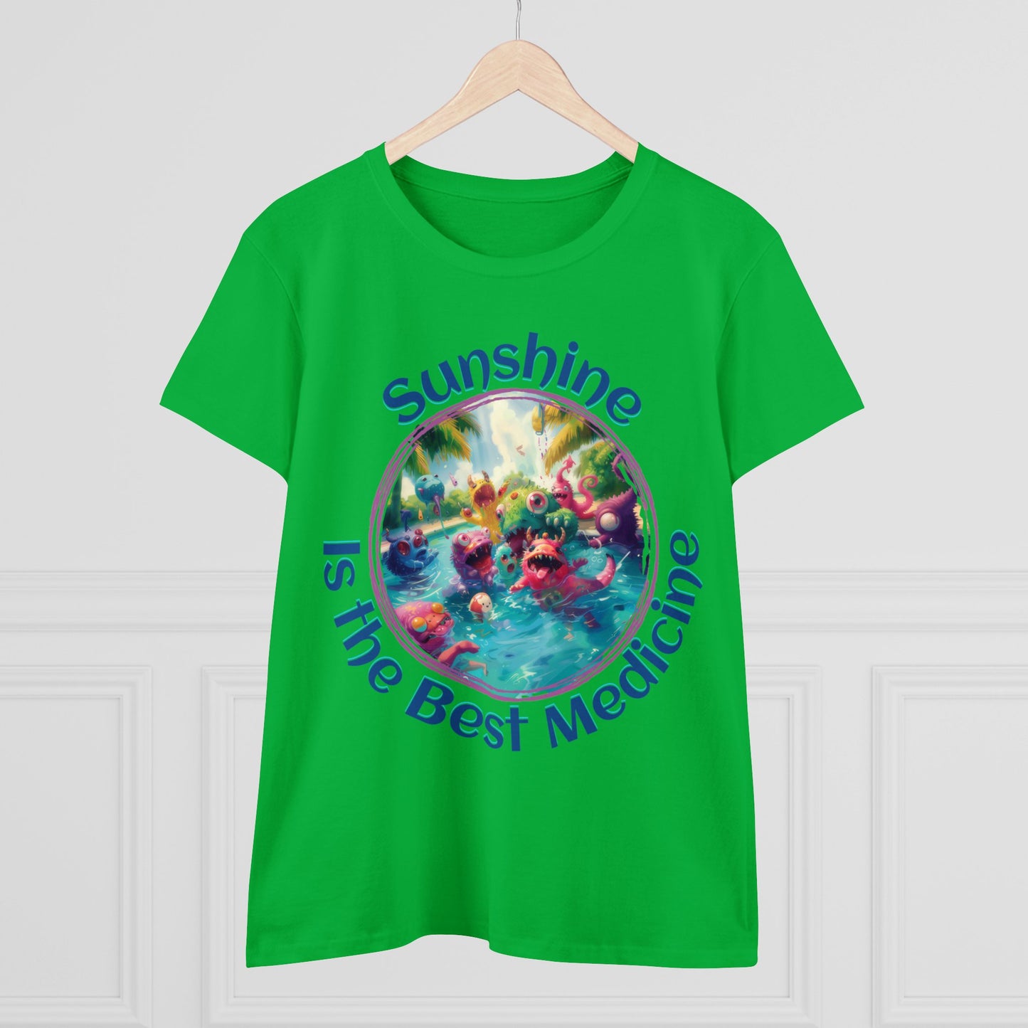 Sunshine is the Best Medicine - Women's Midweight Cotton Tee