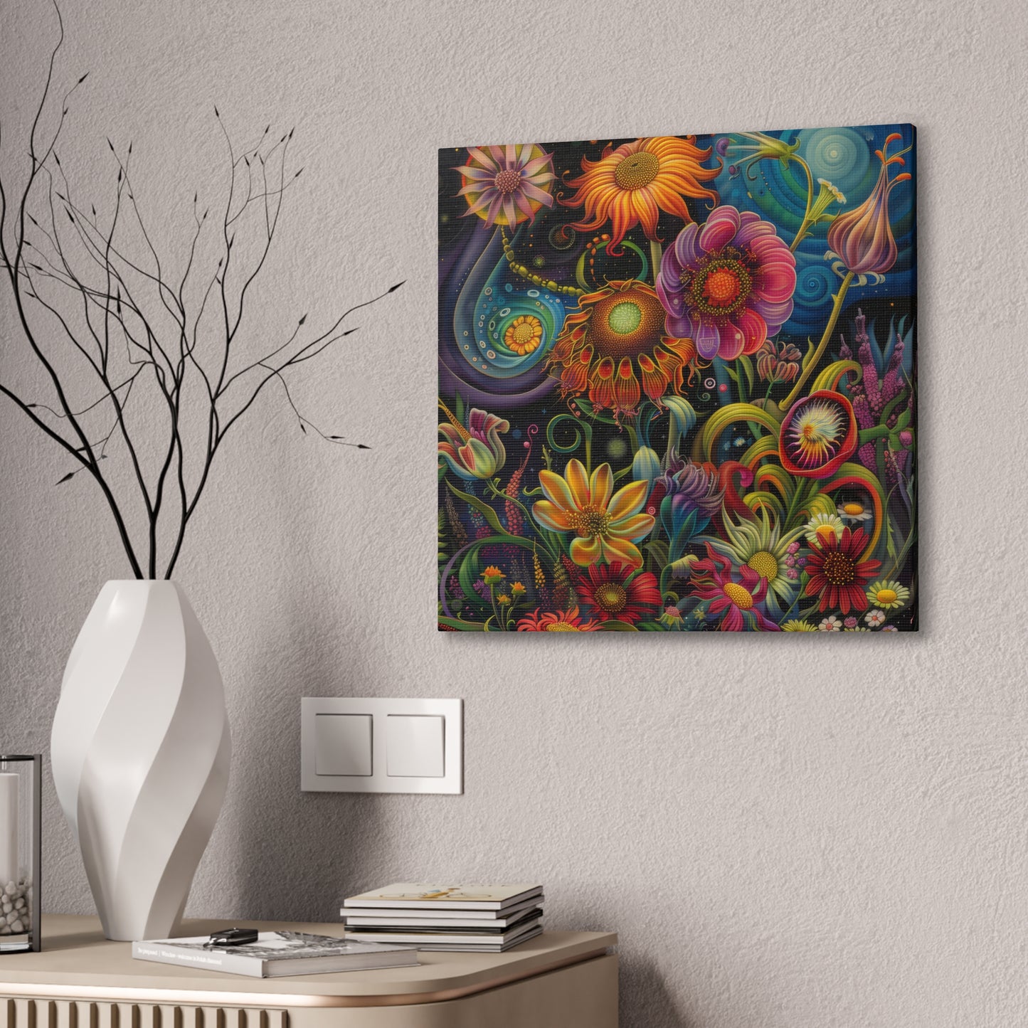 Flowers - Canvas Stretched, 0.75"