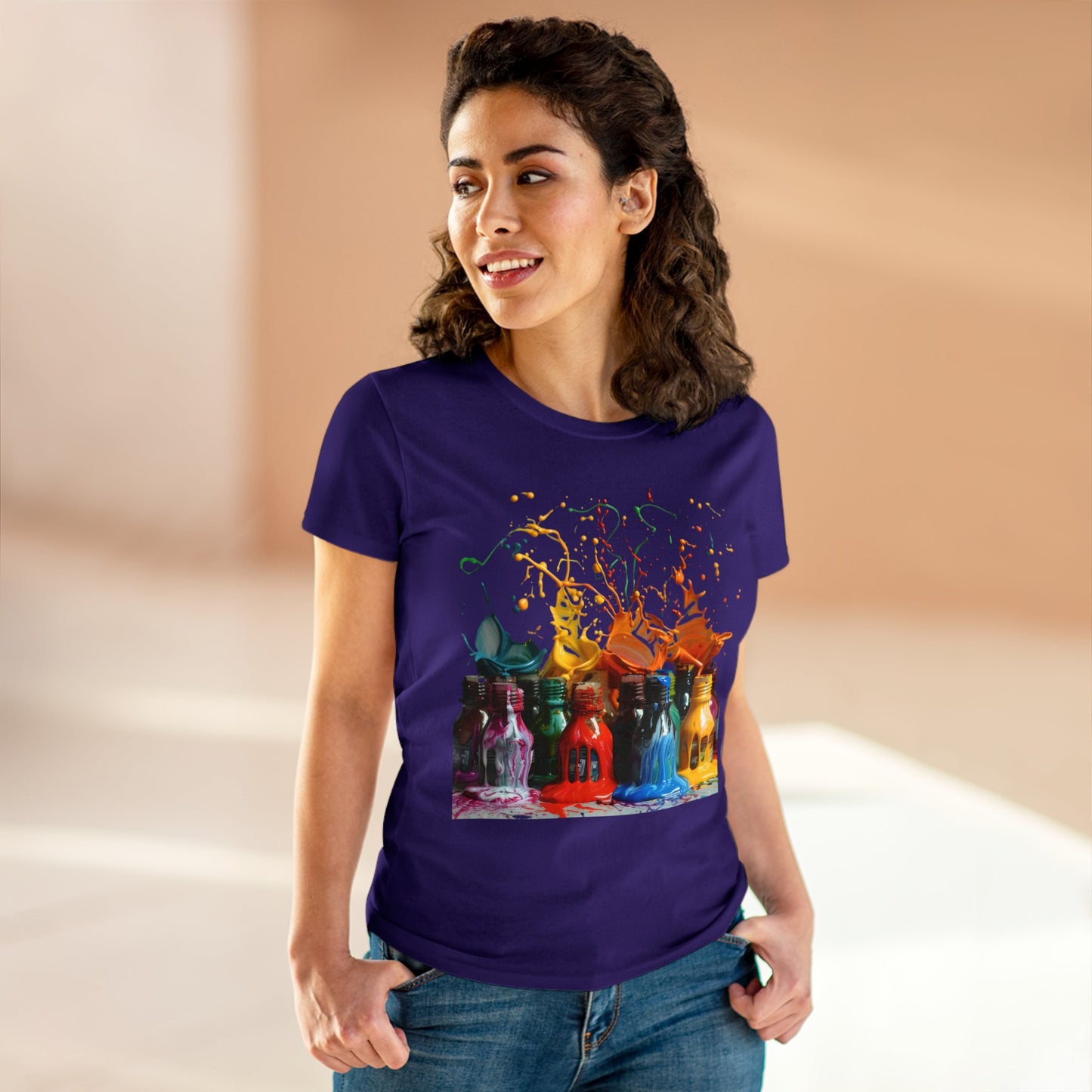 Paint Spill - Women's Midweight Cotton Tee