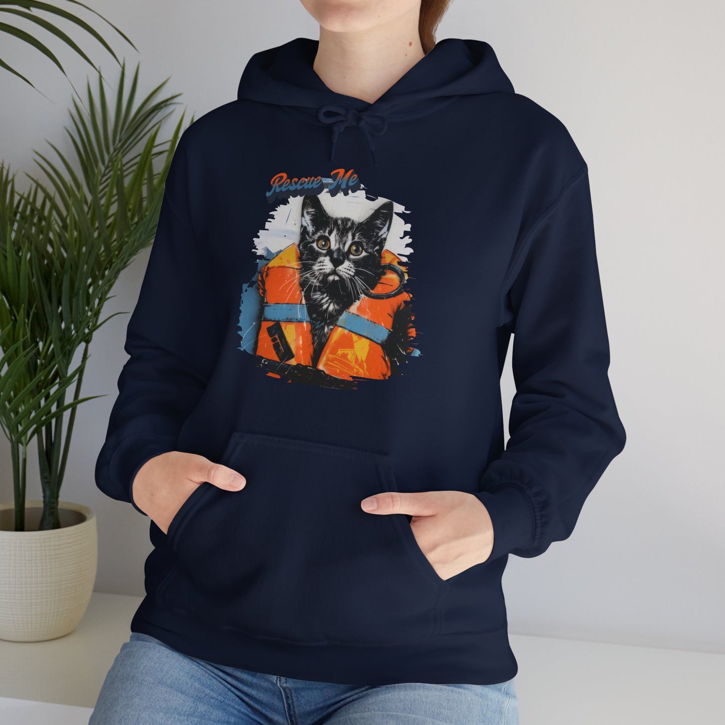 Rescue Cat - Unisex Heavy Blend™ Hooded Sweatshirt