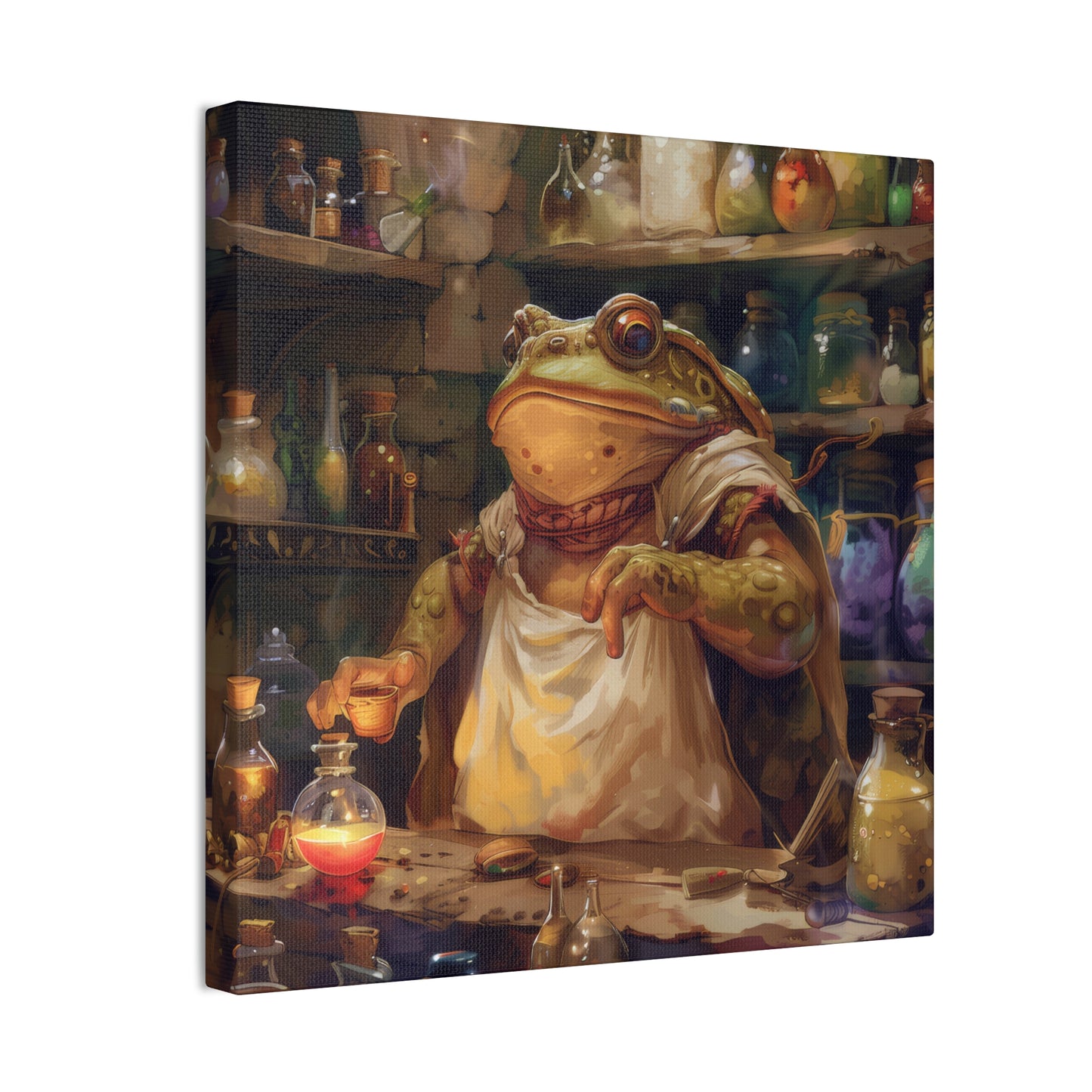 Toad Potions - Canvas Stretched, 0.75"