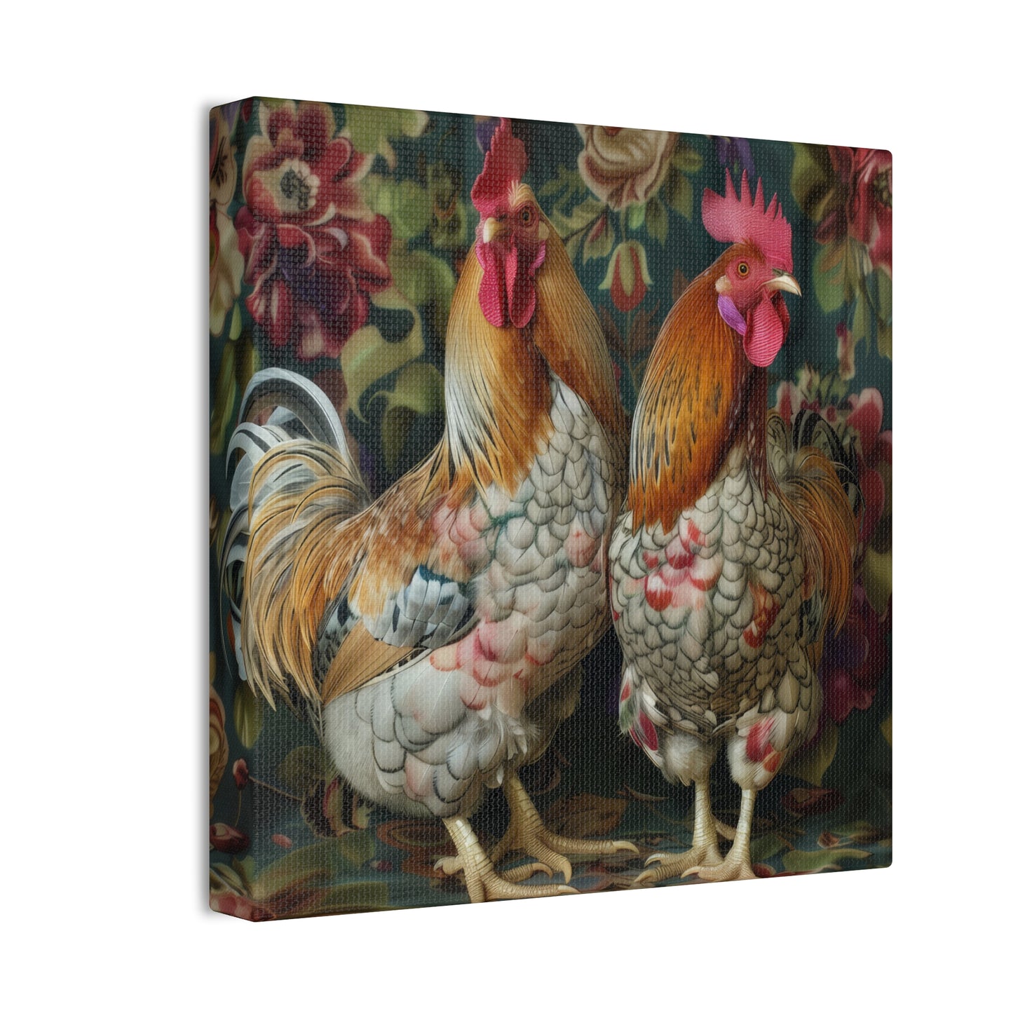 Chickens - Canvas Stretched, 0.75" - Canvas Stretched, 0.75"