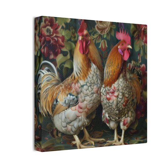 Chickens - Canvas Stretched, 0.75" - Canvas Stretched, 0.75"