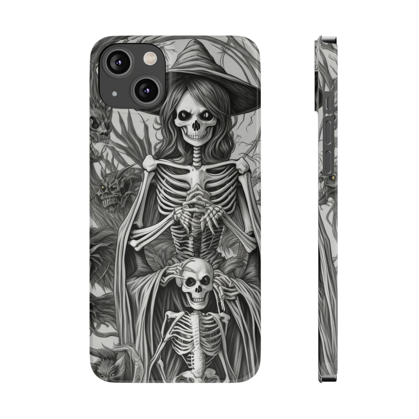 Skeleton Witch - Phone Case