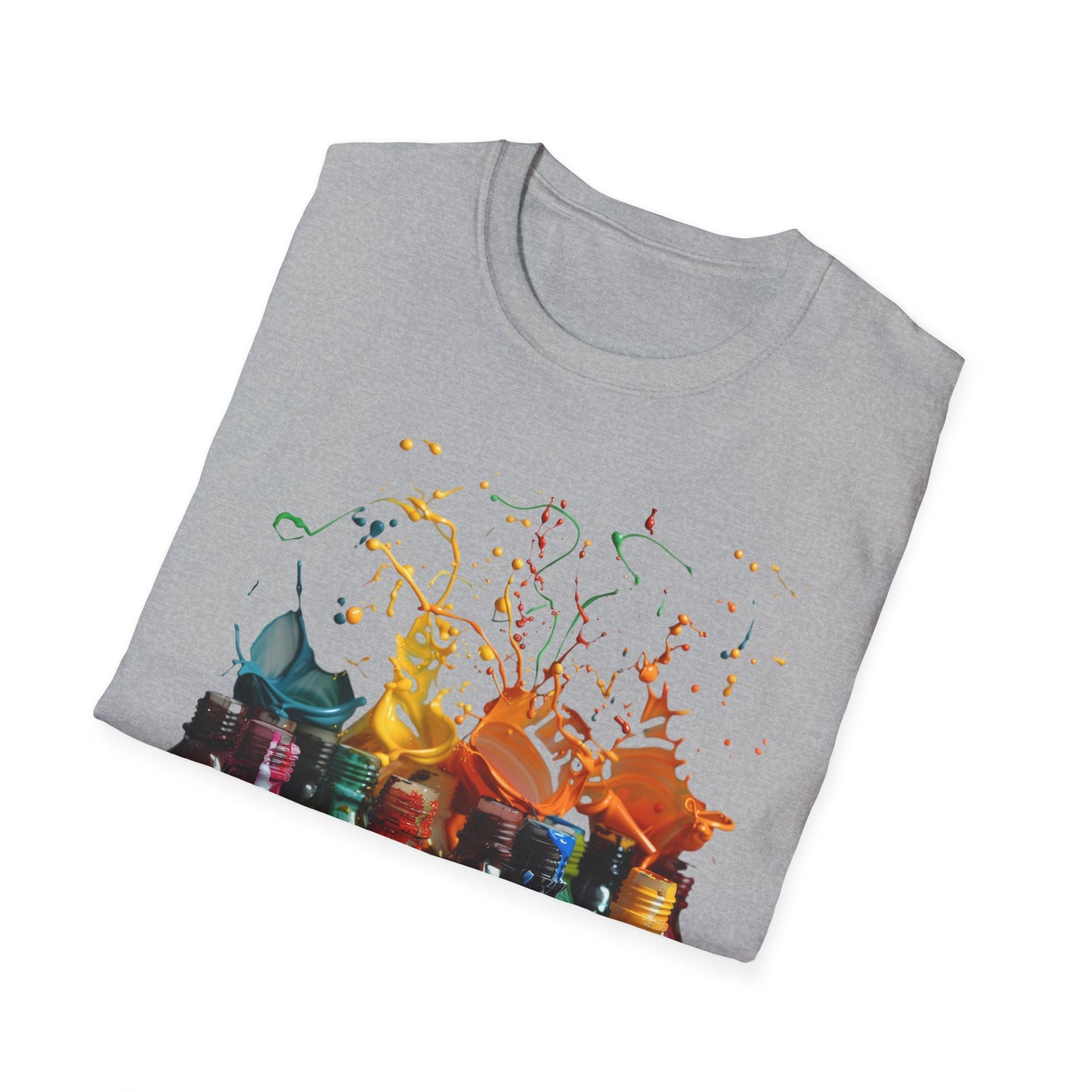 Paint Spill - Unisex Softstyle T-Shirt