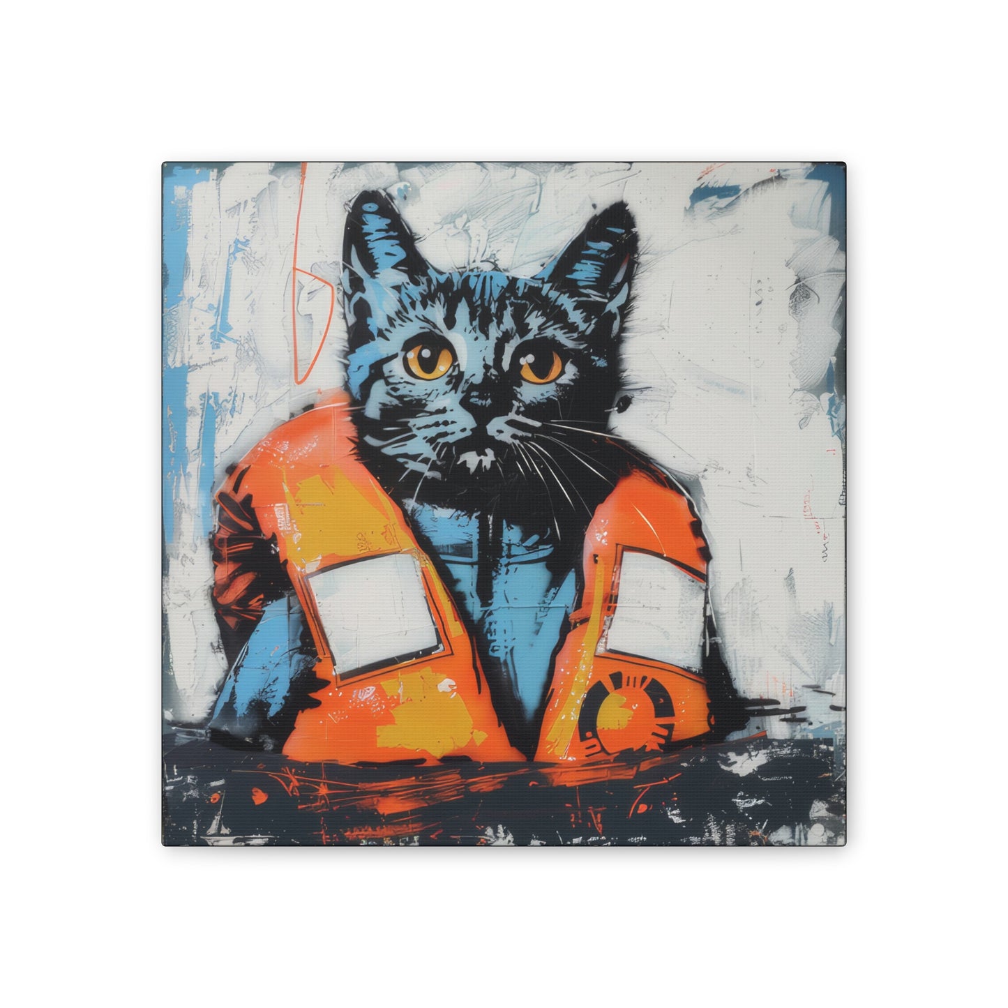 Rescue Cat - Canvas Stretched, 0.75"