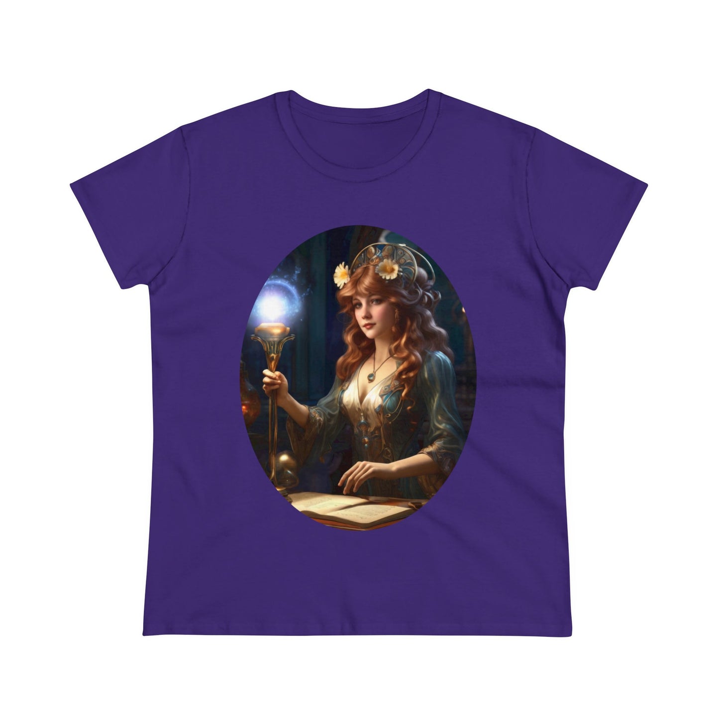 The Sorceress - Fantasy - Women's Midweight Cotton Tee