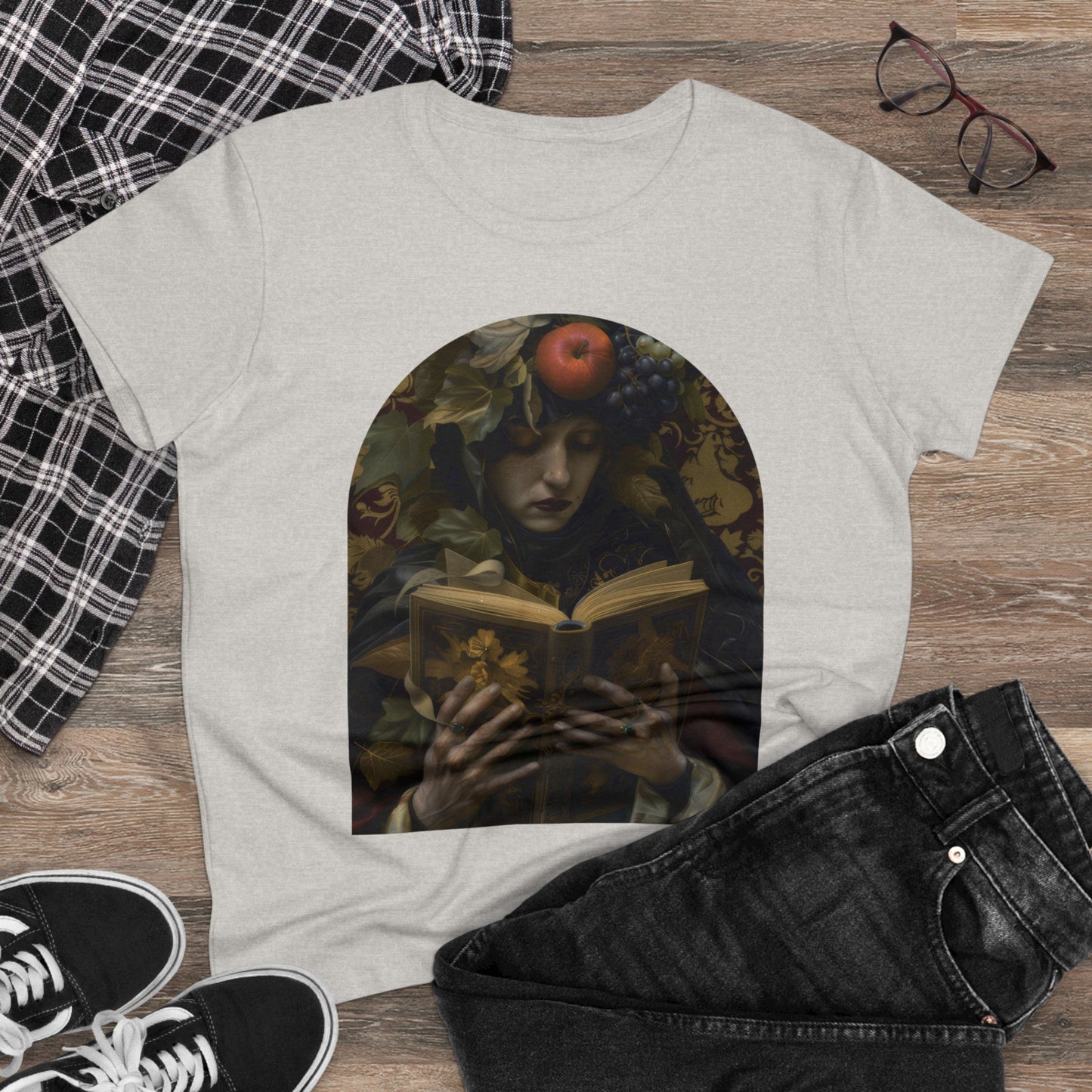 Solemn Reading - Fantasy - Women's Midweight Cotton Tee