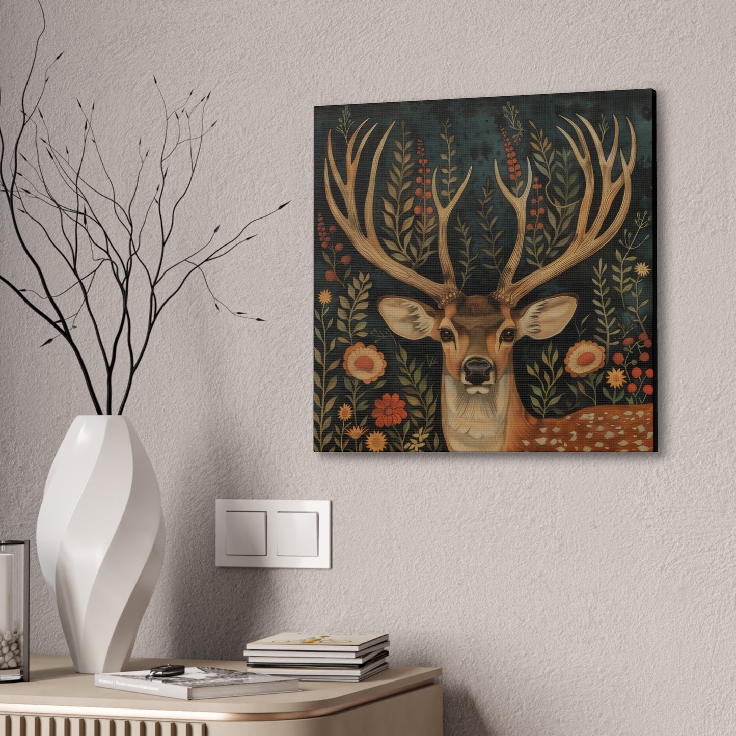 Deer - Canvas Stretched, 0.75"