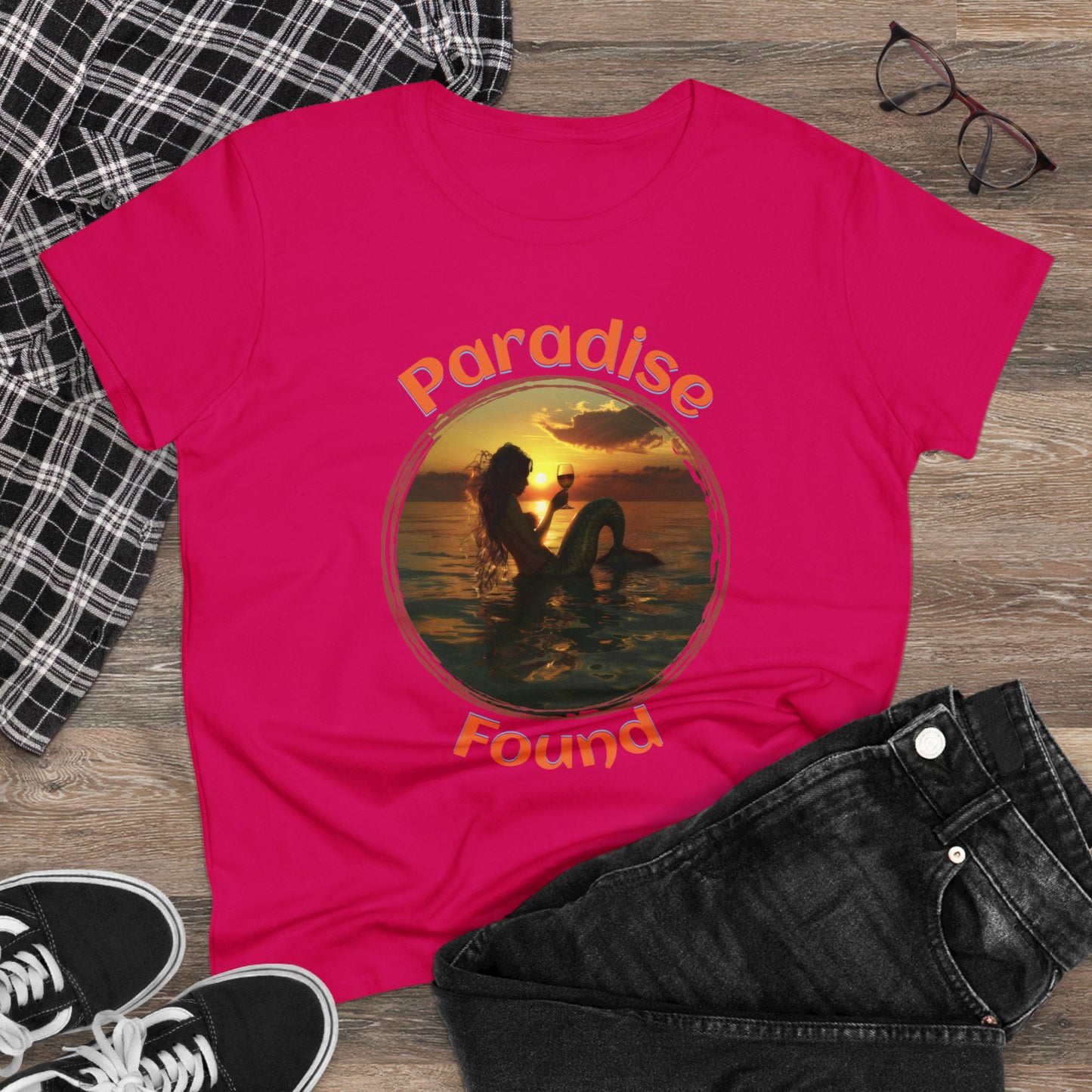 Paradise Found - Women's Midweight Cotton Tee