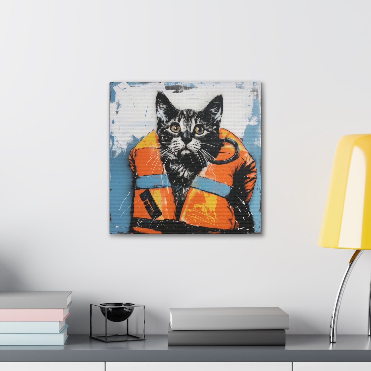 Rescue Cat - Canvas Stretched, 0.75"