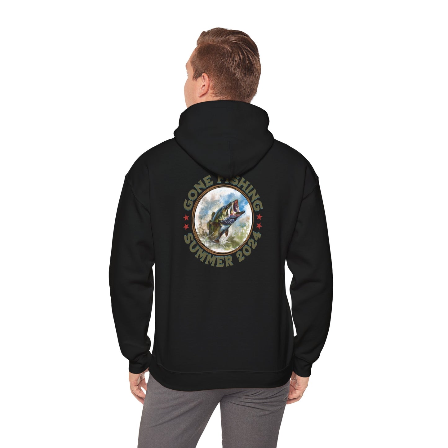 Gone Fishing - Unisex Heavy Blend™ Hooded Sweatshirt