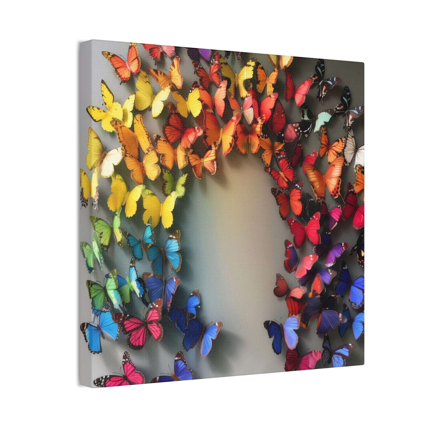 Butterfly Rainbow - Canvas Stretched, 0.75"