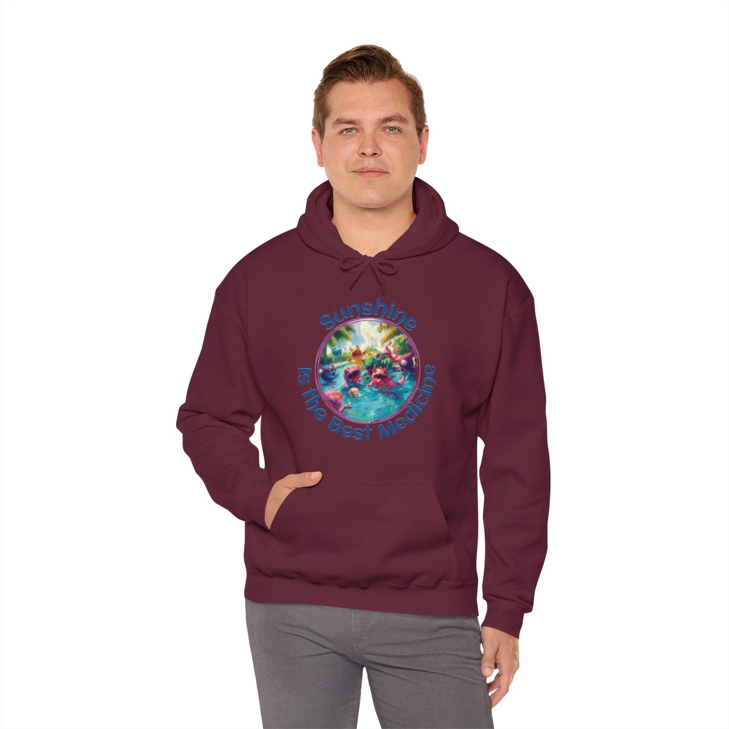 Sunshine is the Best Medicine - Unisex Heavy Blend™ Hooded Sweatshirt