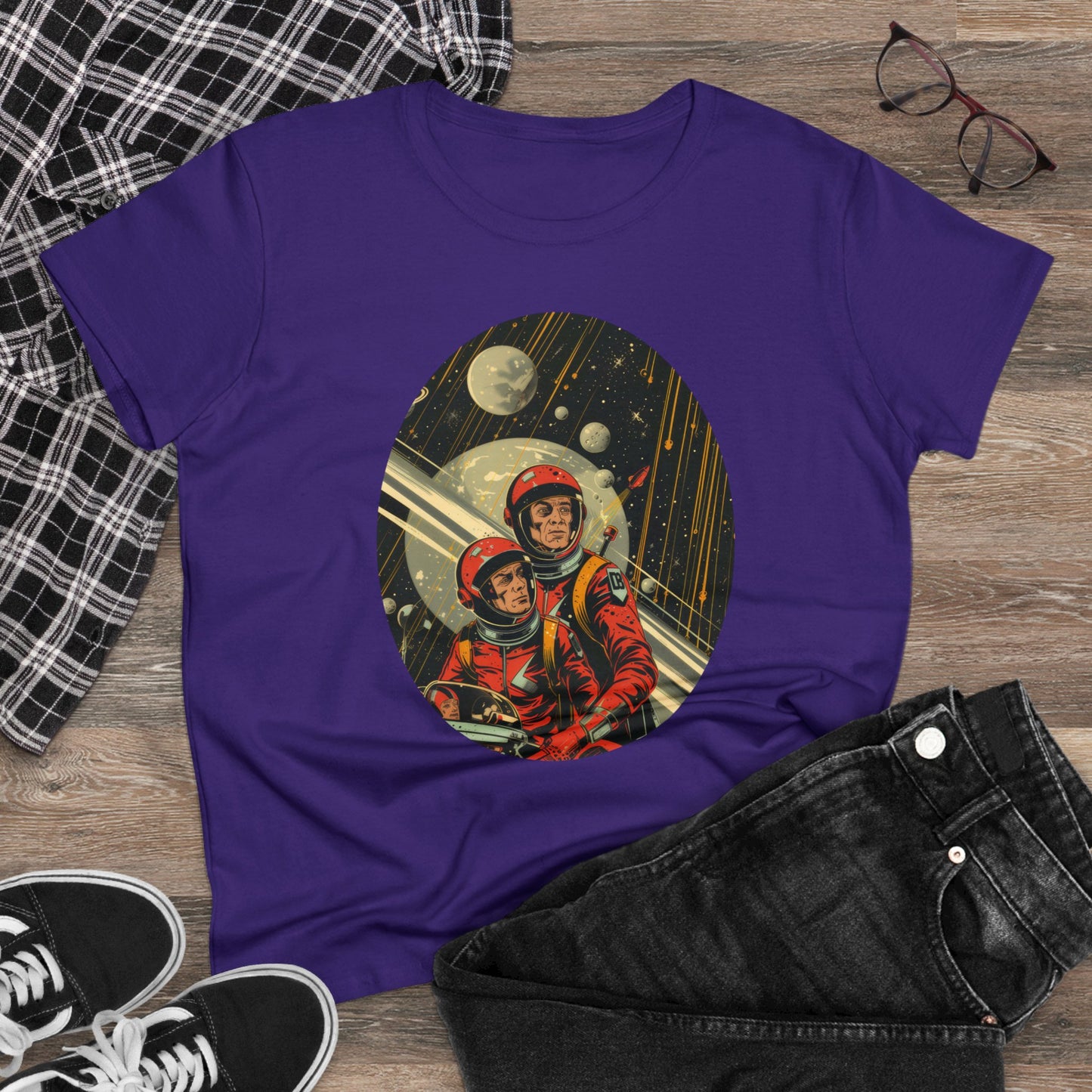 Spacemen - Women's Midweight Cotton Tee