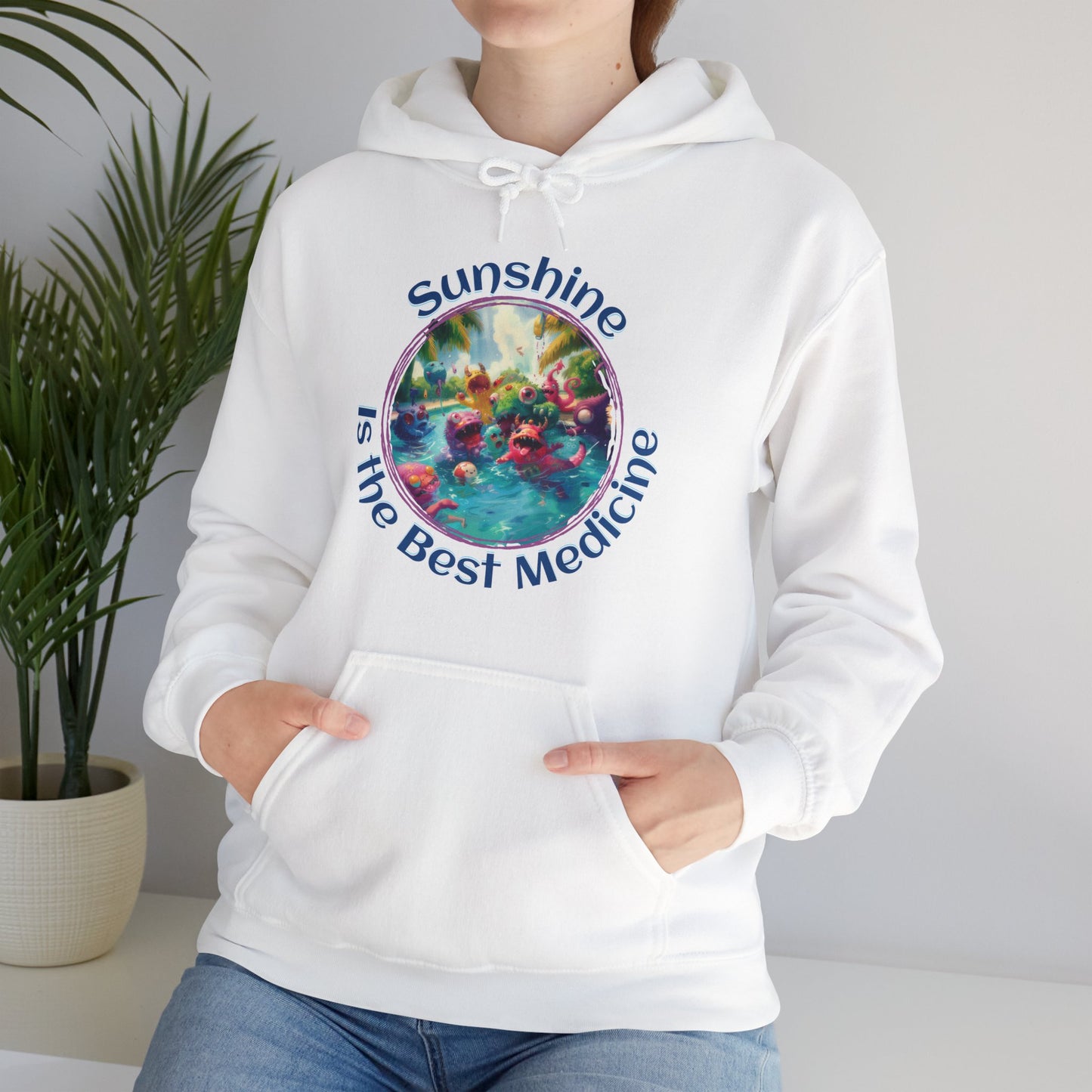 Sunshine is the Best Medicine - Unisex Heavy Blend™ Hooded Sweatshirt