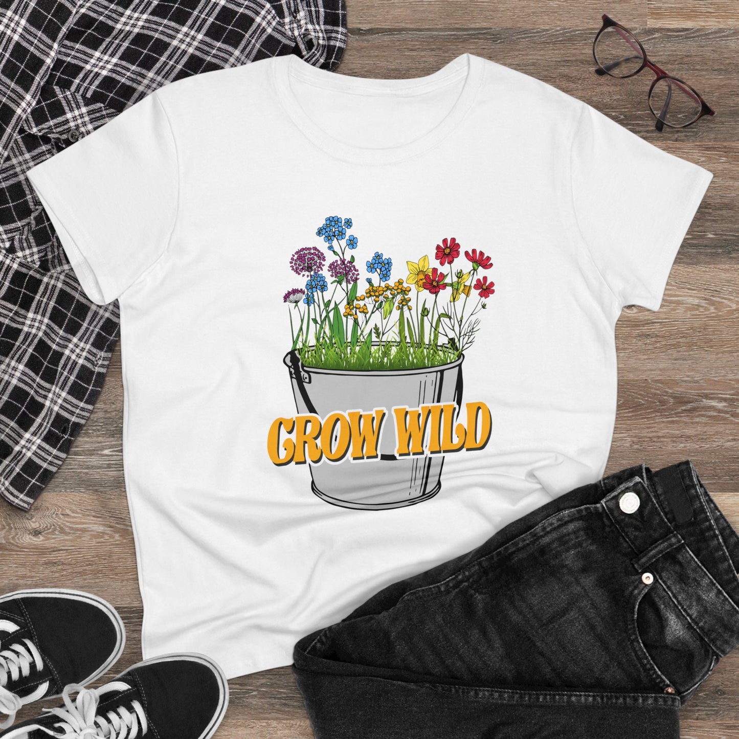 Grow Wild - Gardening - Women's Midweight Cotton Tee