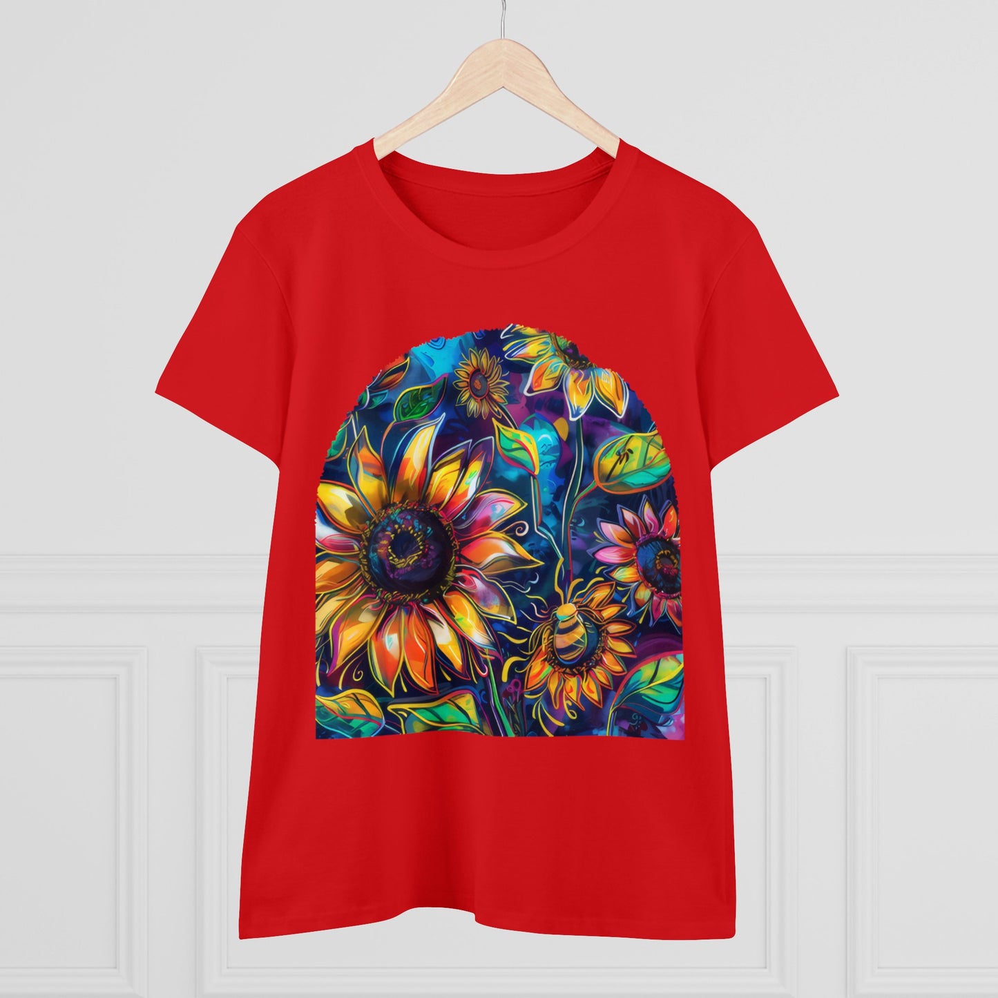 Sunflowers - Women's Midweight Cotton Tee