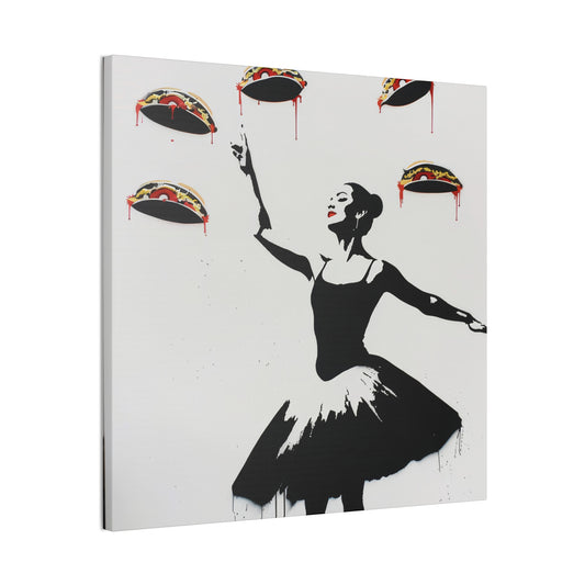 Ballerina of Tacos - Canvas Stretched, 0.75"