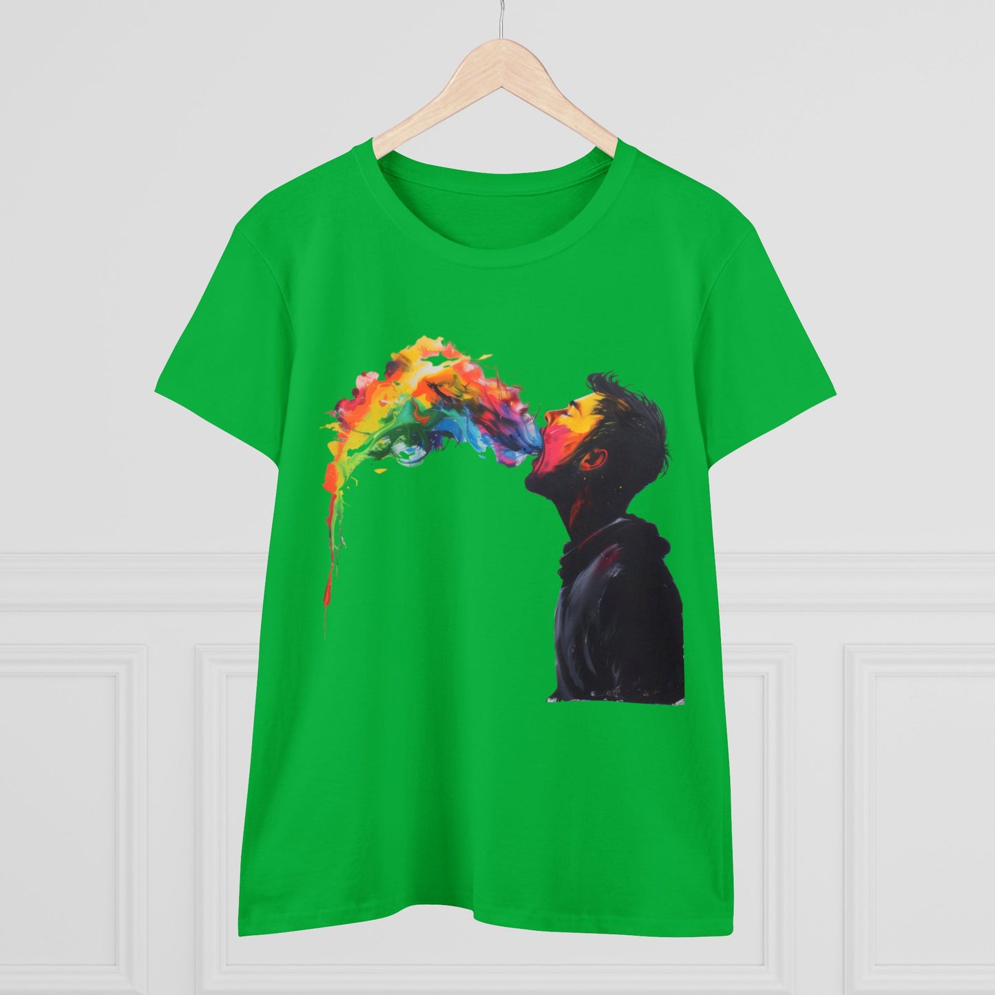 Rainbow Breath - Women's Midweight Cotton Tee