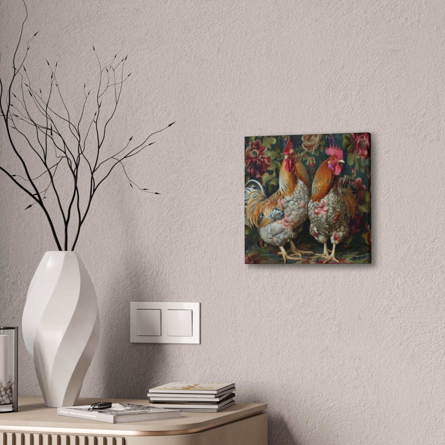 Chickens - Canvas Stretched, 0.75" - Canvas Stretched, 0.75"