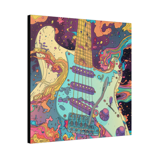 Trippy Guitar - Canvas Stretched, 0.75"