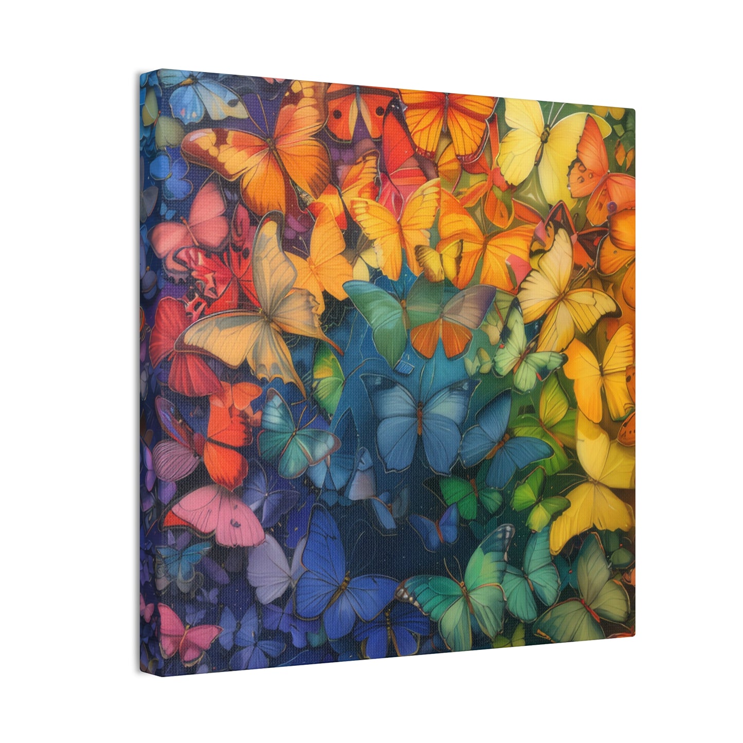 Rainbow Butterflies - Canvas Stretched, 0.75"